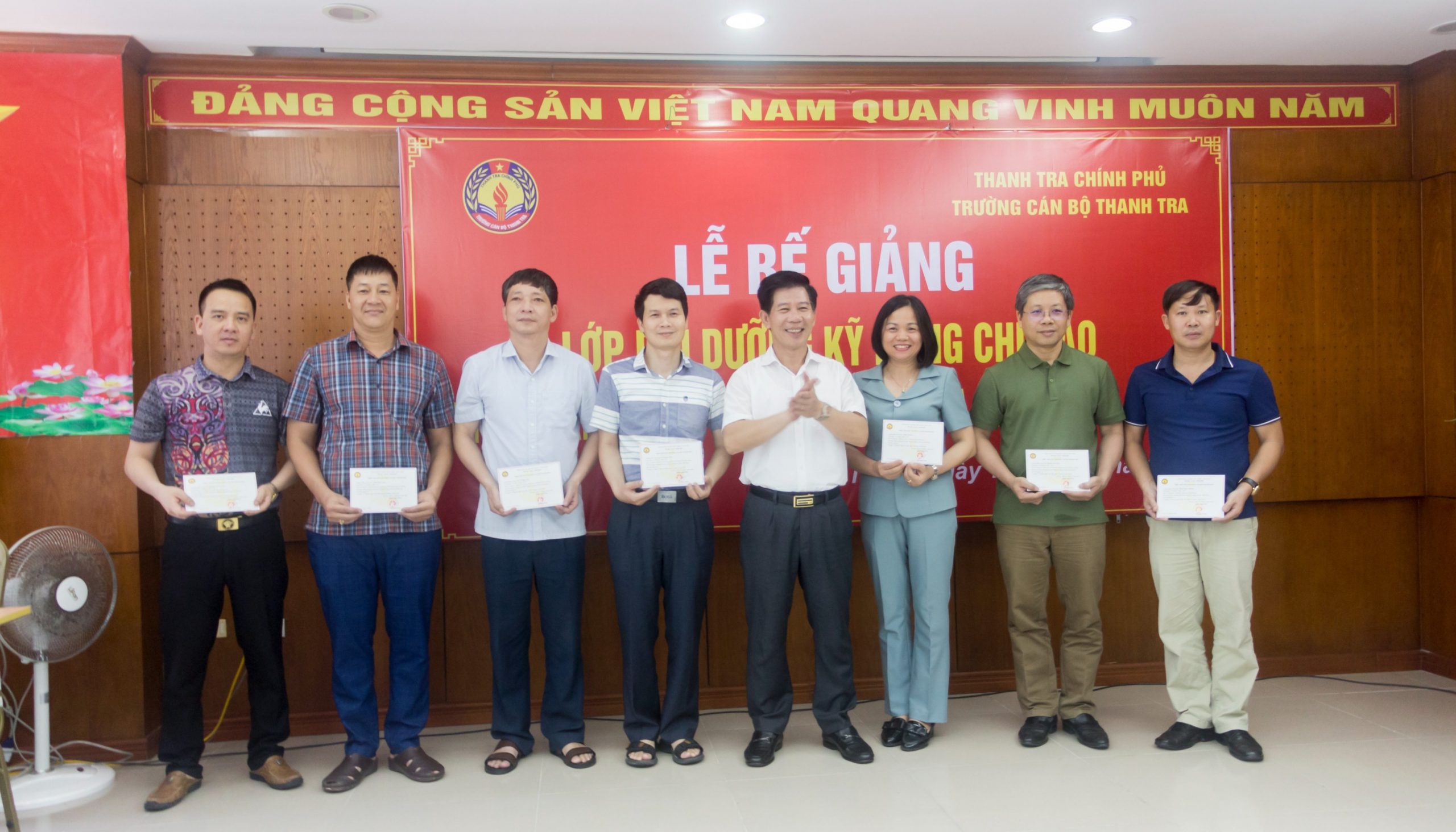 Lễ Bế giảng lớp bồi dưỡng Kỹ năng chỉ đạo, điều hành một cấp thanh tra Khoá 01 năm 2023