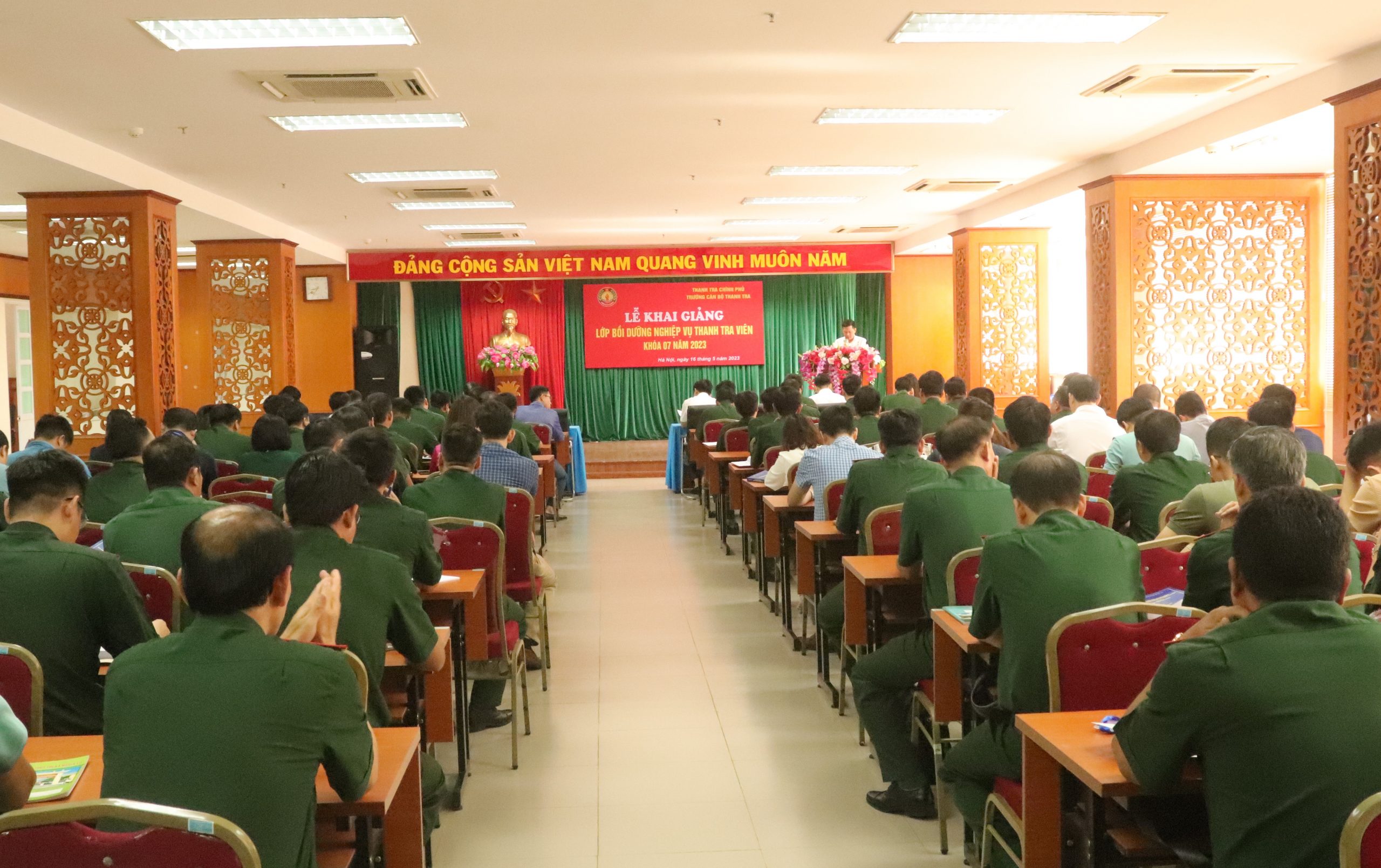 Khai giảng lớp Bồi dưỡng nghiệp vụ thanh tra viên K07-2023 cho cơ quan Thanh tra Bộ Quốc Phòng và các tỉnh, thành thuộc khu vực phía Bắc