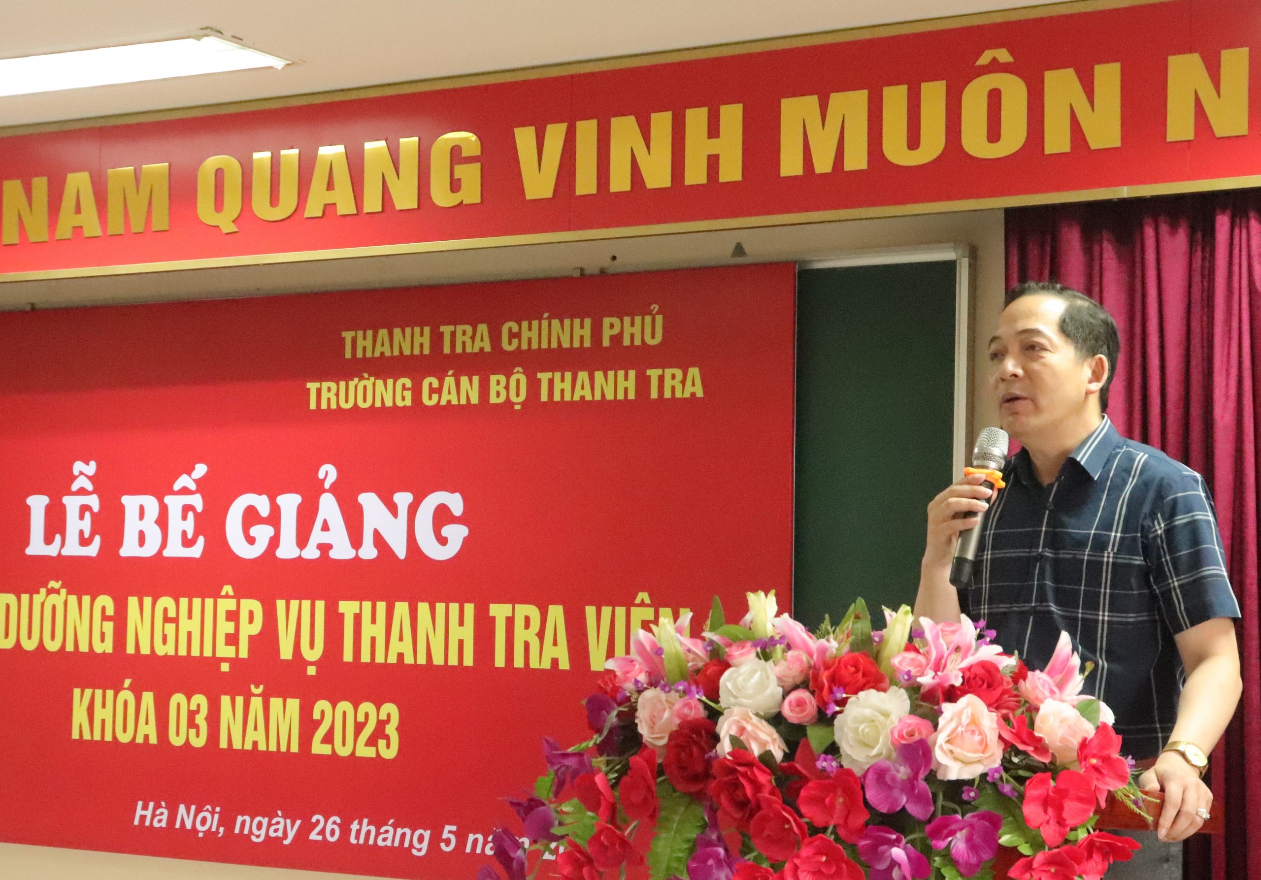 Lễ Bế giảng lớp bồi dưỡng nghiệp vụ Thanh tra viên K03 năm 2023