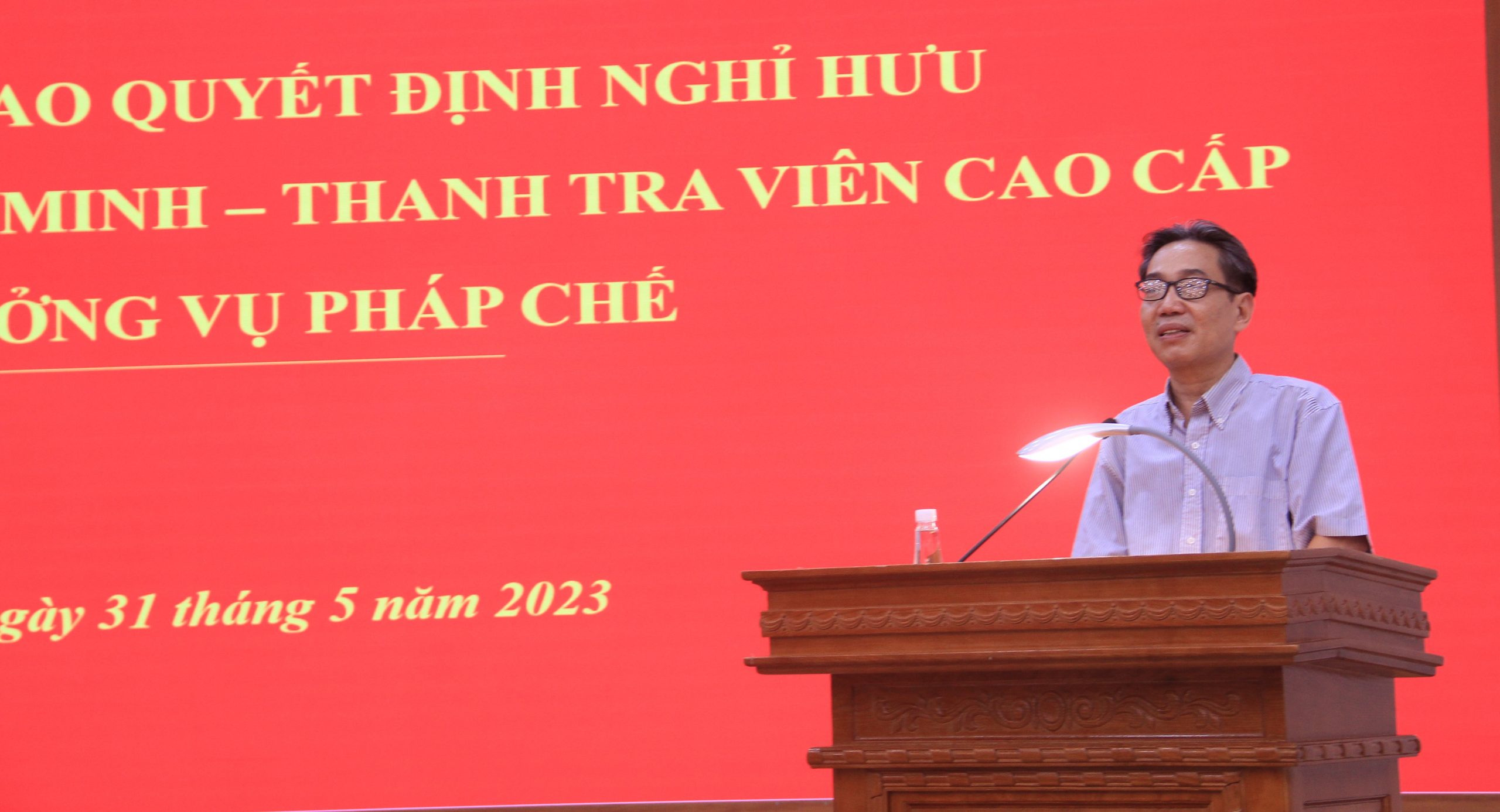 Thanh tra Chính phủ trao quyết định nghỉ hưu cho ông Đinh Văn Minh