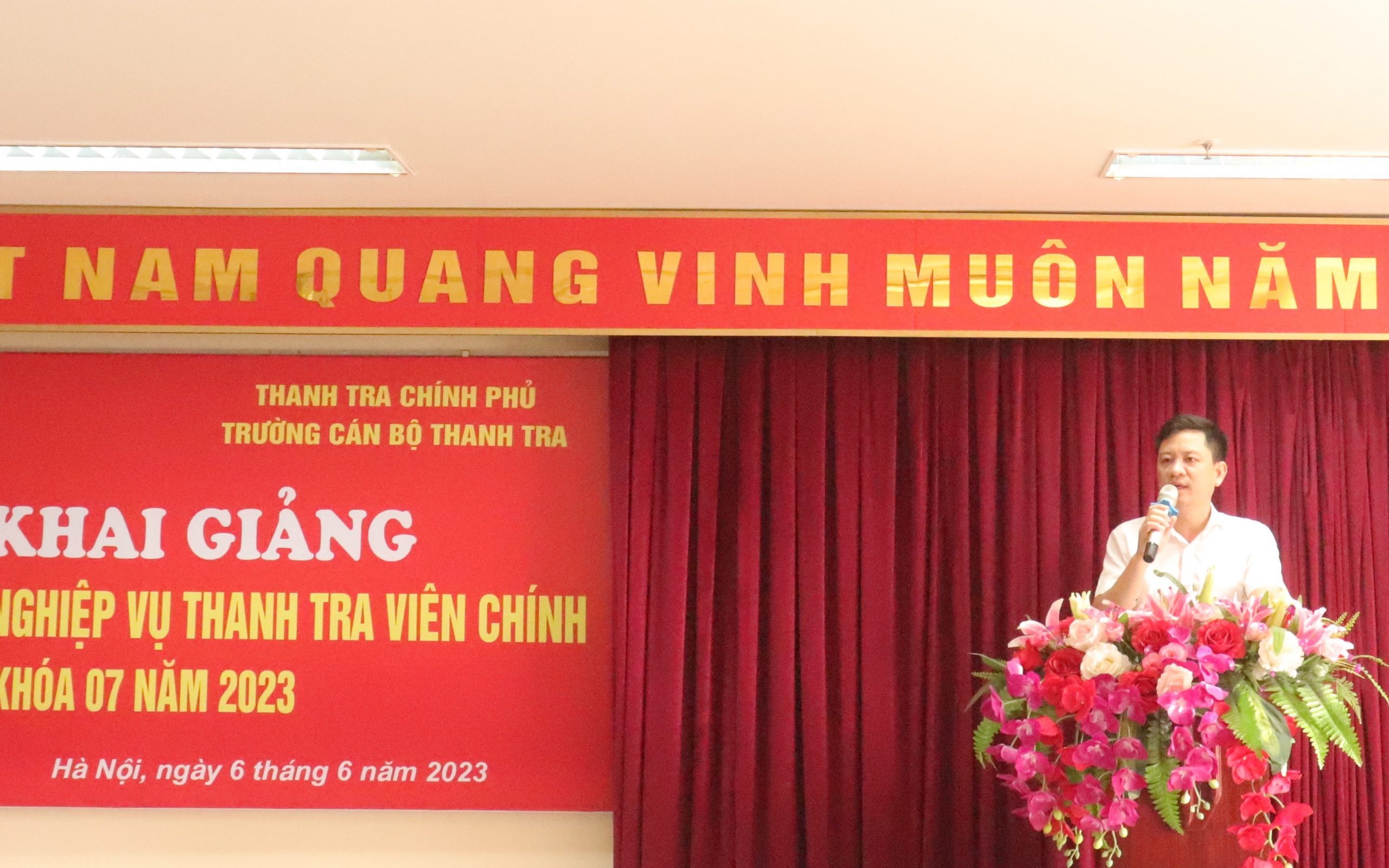 Khai giảng lớp bồi dưỡng nghiệp vụ Thanh tra viên chính K07 năm 2023