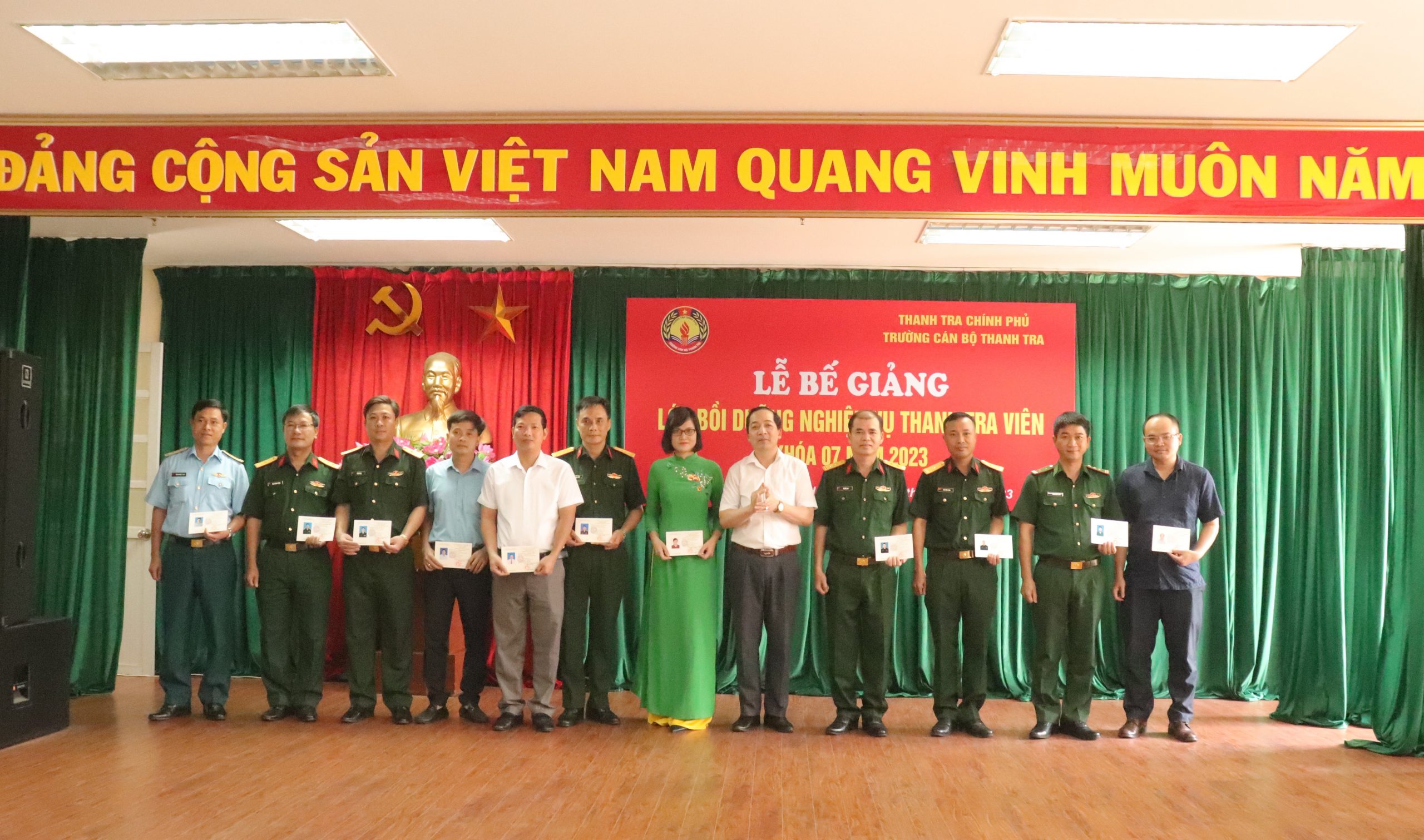 Lễ Bế giảng lớp bồi dưỡng nghiệp vụ Thanh tra viên K07 năm 2023