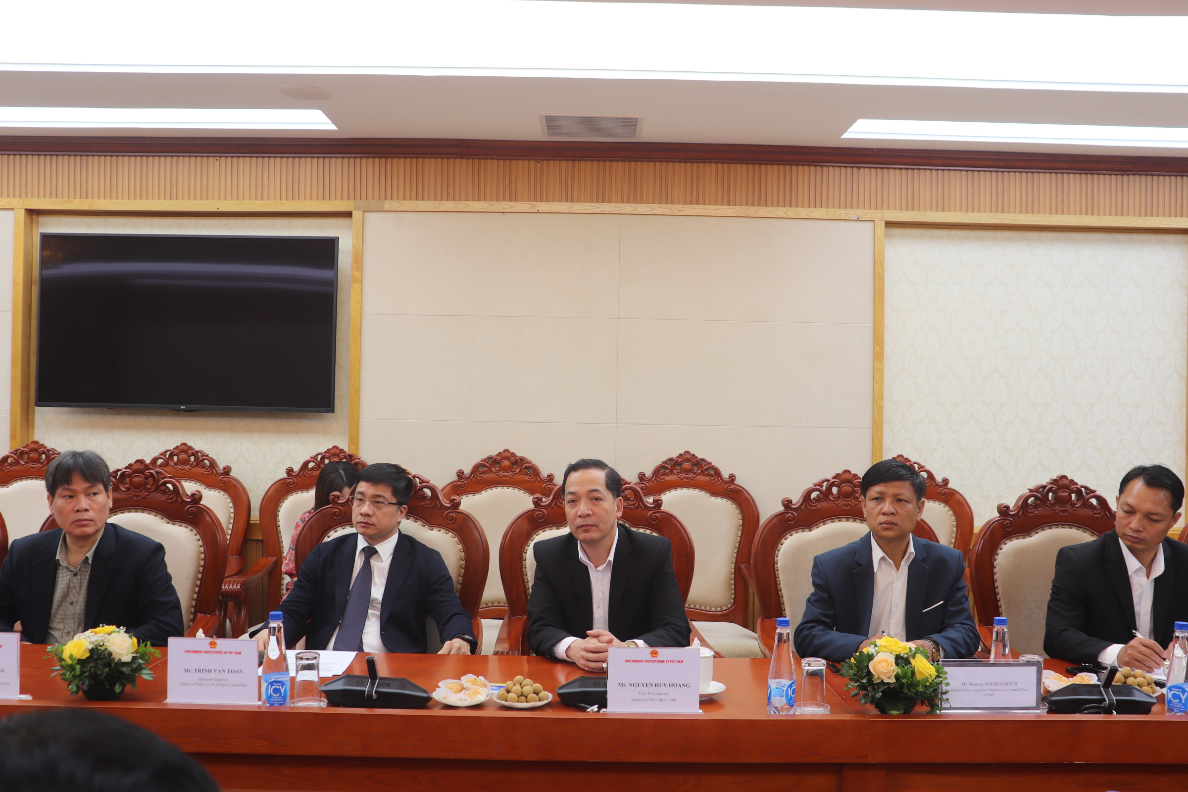 Tổng Thanh tra Chính phủ tiếp xã giao Đoàn cán bộ Thanh tra Nhà nước Lào