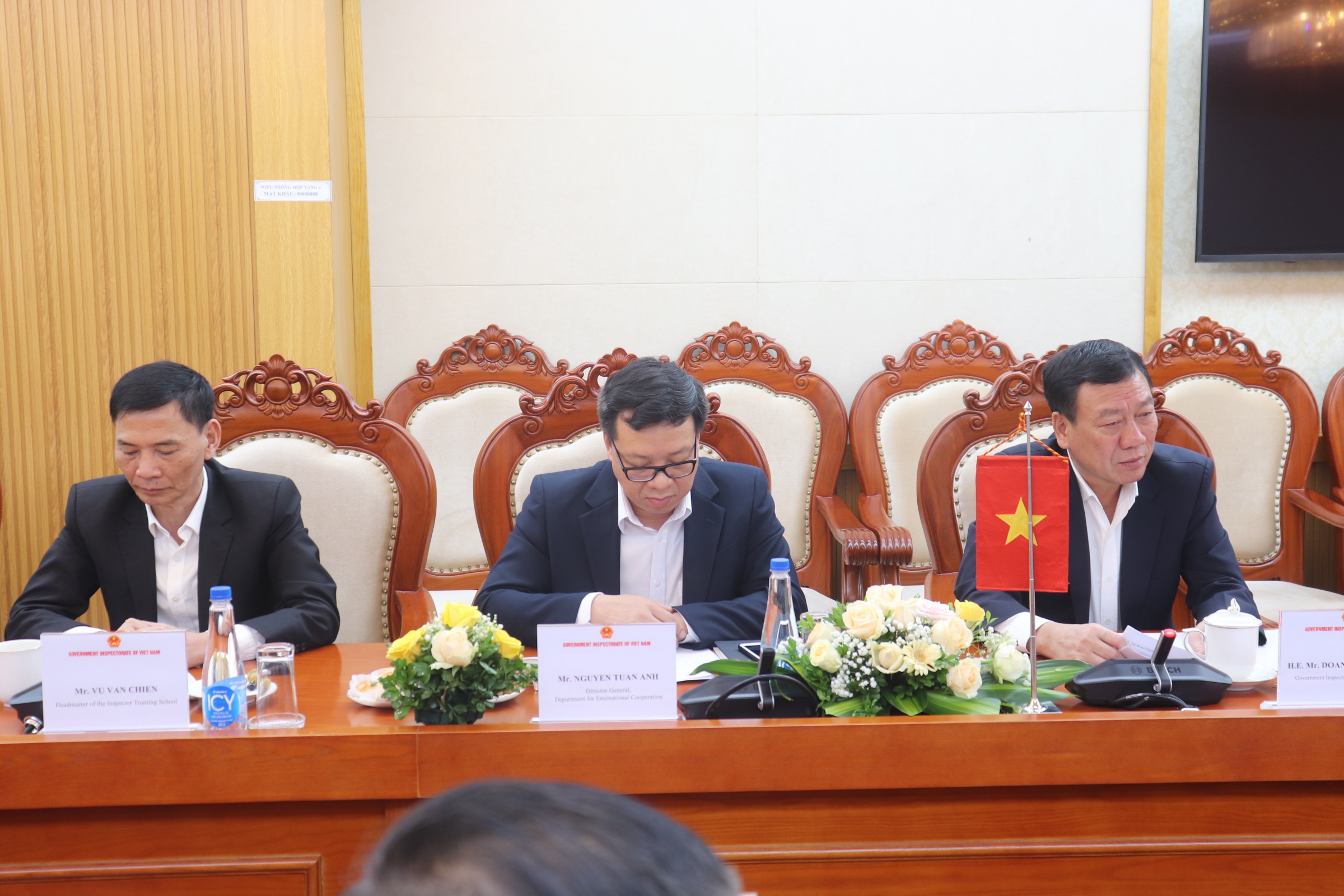 Tổng Thanh tra Chính phủ tiếp xã giao Đoàn cán bộ Thanh tra Nhà nước Lào