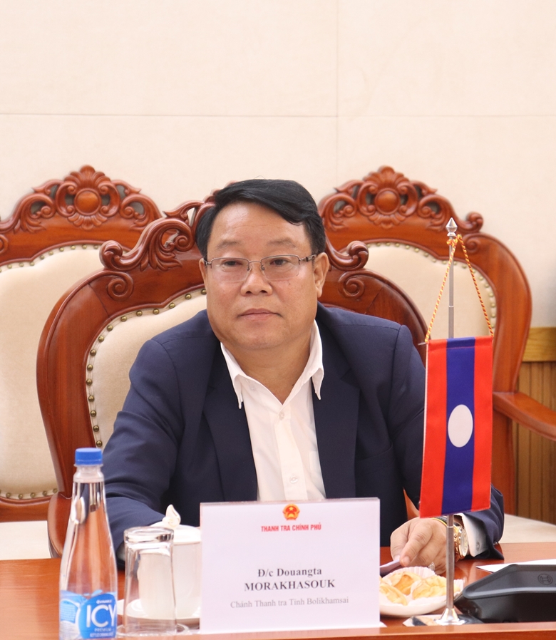 Tổng Thanh tra Chính phủ tiếp xã giao Đoàn cán bộ Thanh tra Nhà nước Lào