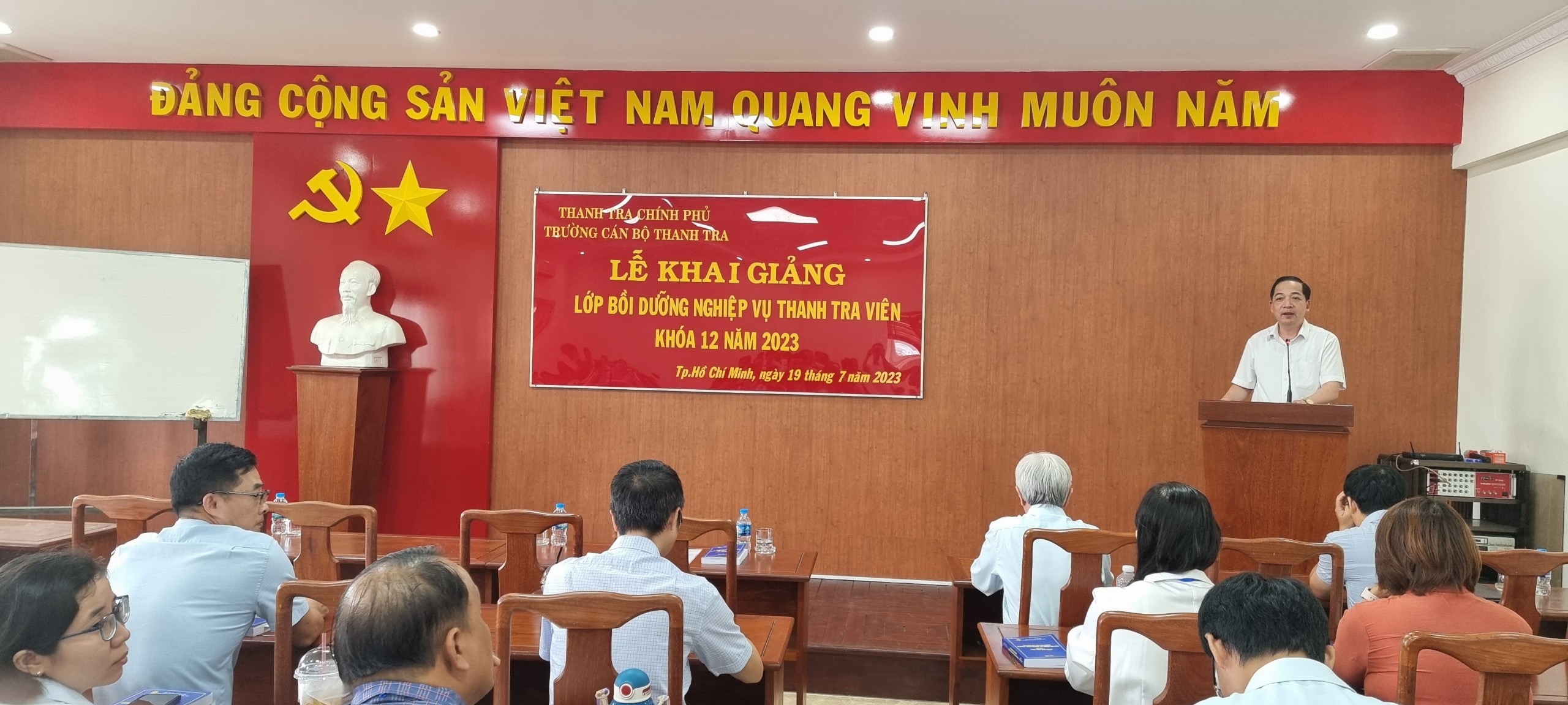 Khai giảng lớp bồi dưỡng nghiệp vụ thanh tra viên K12 năm 2023