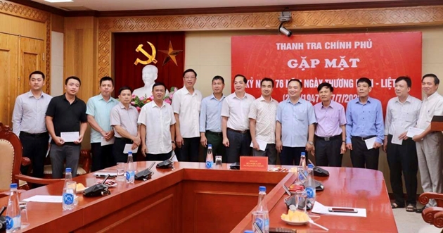 Thanh tra Chính phủ gặp mặt kỷ niệm 76 năm Ngày Thương binh Liệt sỹ