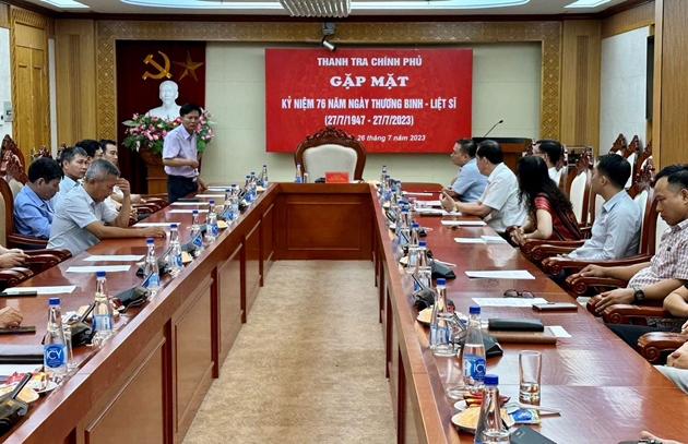 Thanh tra Chính phủ gặp mặt kỷ niệm 76 năm Ngày Thương binh Liệt sỹ