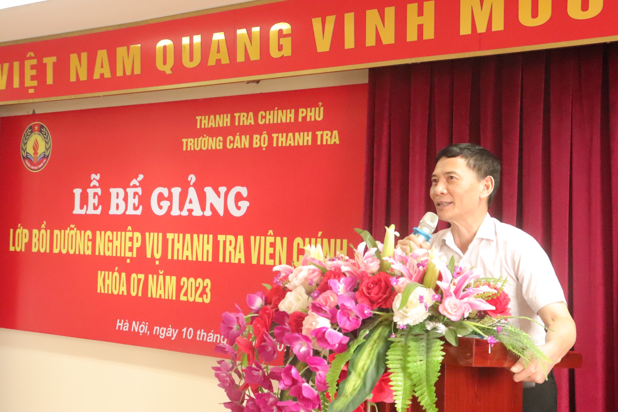 Lễ Bế giảng lớp bồi dưỡng nghiệp vụ Thanh tra viên chính K07 năm 2023