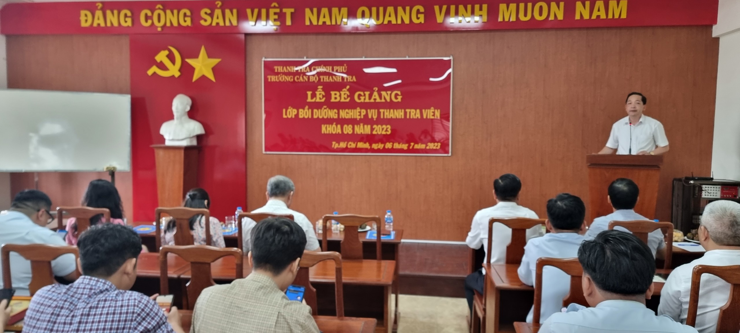 Lễ Bế giảng lớp bồi dưỡng nghiệp vụ Thanh tra viên K08 năm 2023