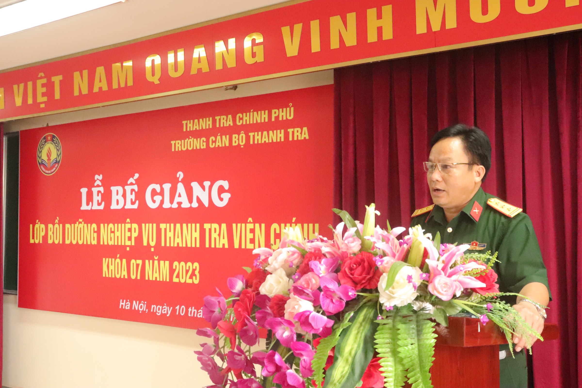 Lễ Bế giảng lớp bồi dưỡng nghiệp vụ Thanh tra viên chính K07 năm 2023