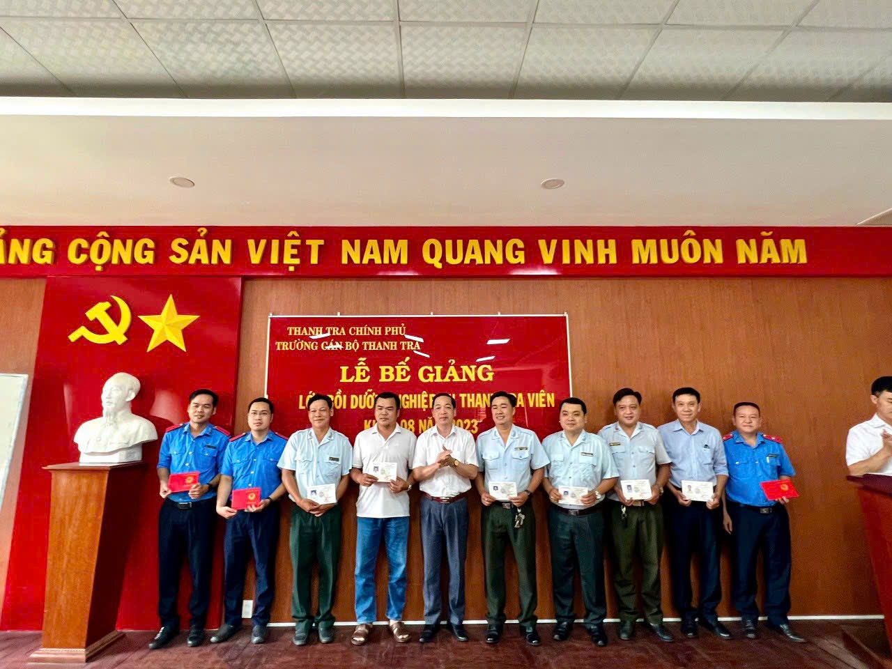 Lễ Bế giảng lớp bồi dưỡng nghiệp vụ Thanh tra viên K08 năm 2023