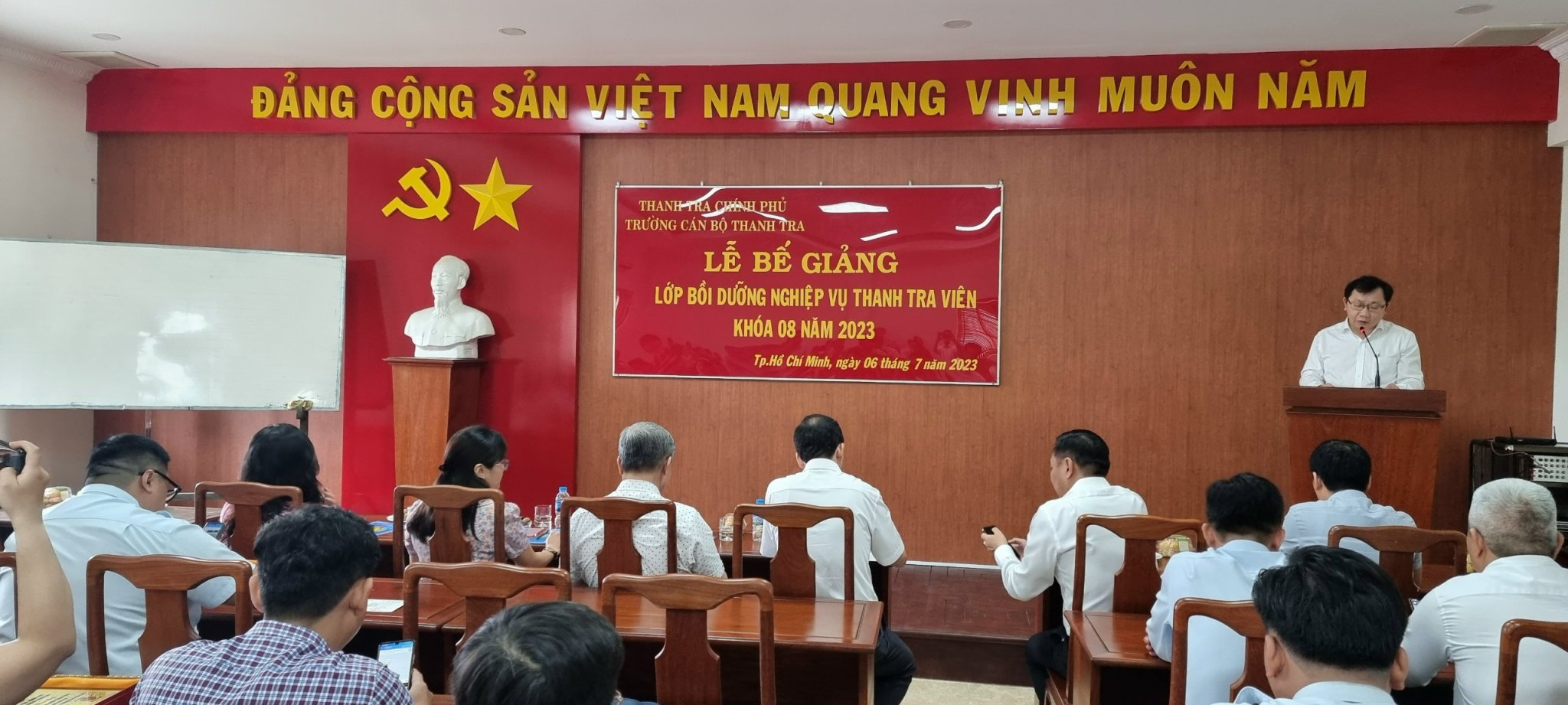 Lễ Bế giảng lớp bồi dưỡng nghiệp vụ Thanh tra viên K08 năm 2023