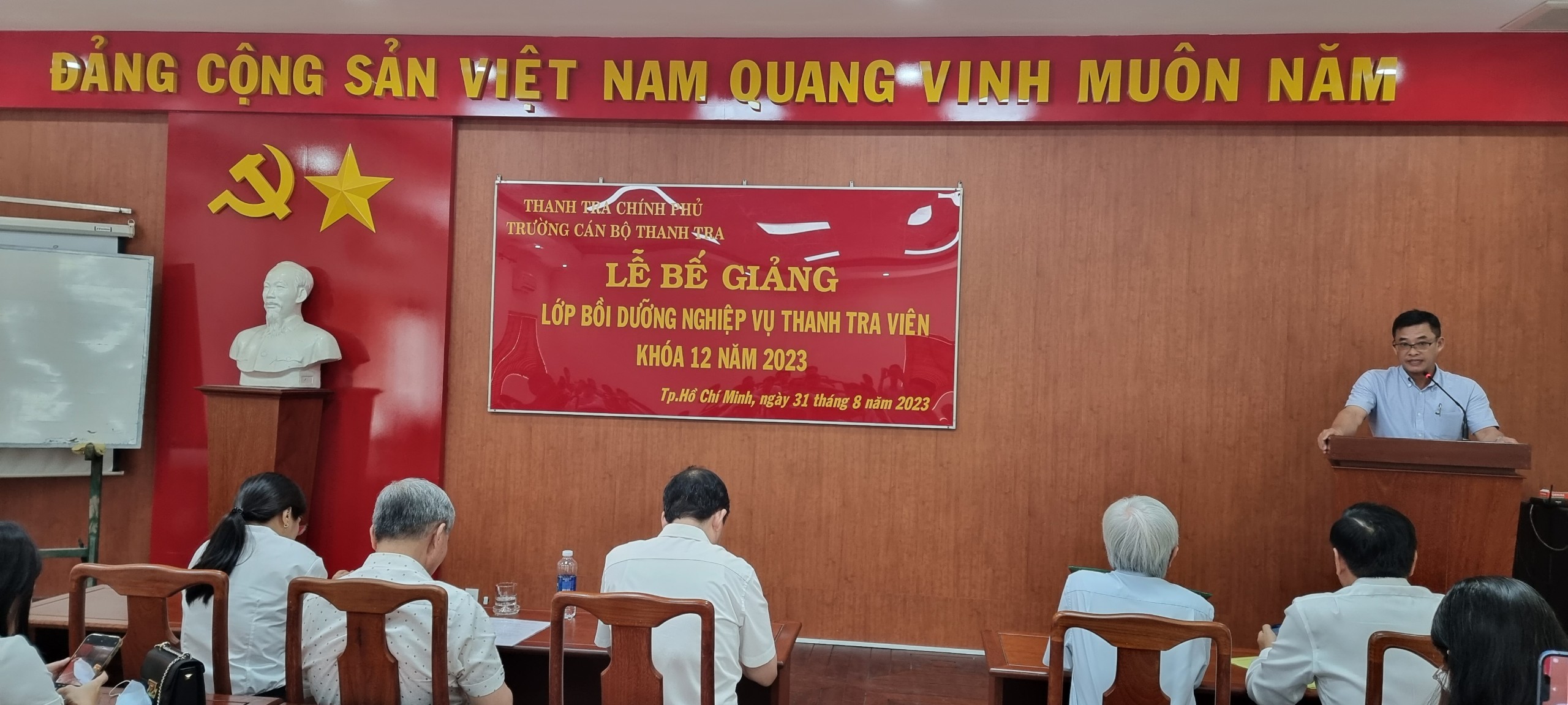 Bế giảng lớp bồi dưỡng nghiệp vụ thanh tra viên K12 năm 2023