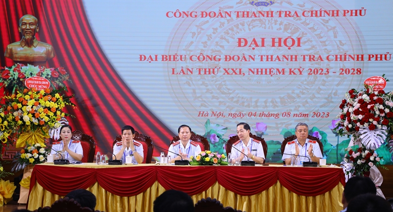 Đại hội Công đoàn Thanh tra Chính phủ khóa XXI nhiệm kỳ 2023-2028 thành công tốt đẹp