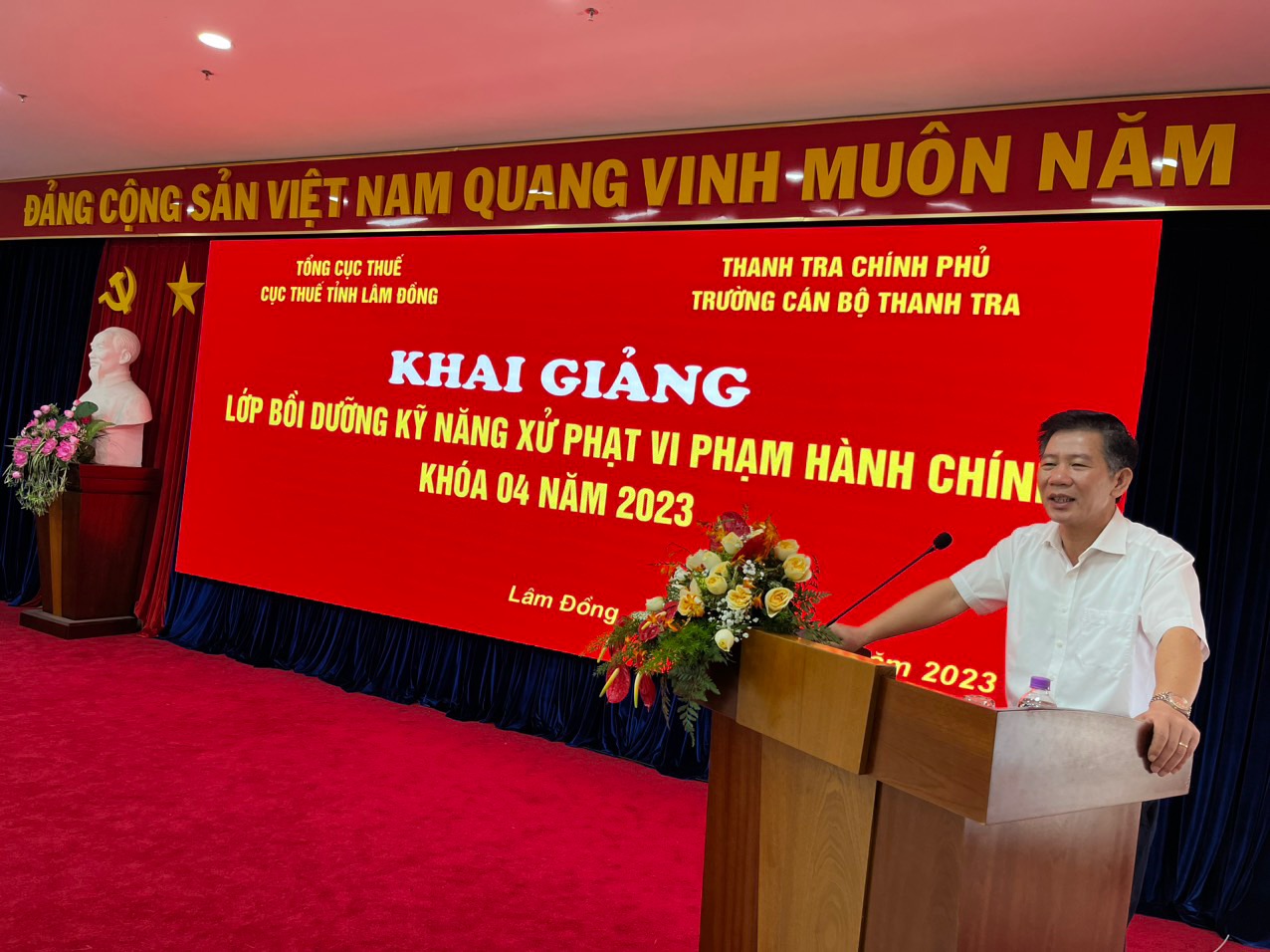 130 học viên tham dự lớp bồi dưỡng kỹ năng xử phạt vi phạm hành chính khóa 04 năm 2023