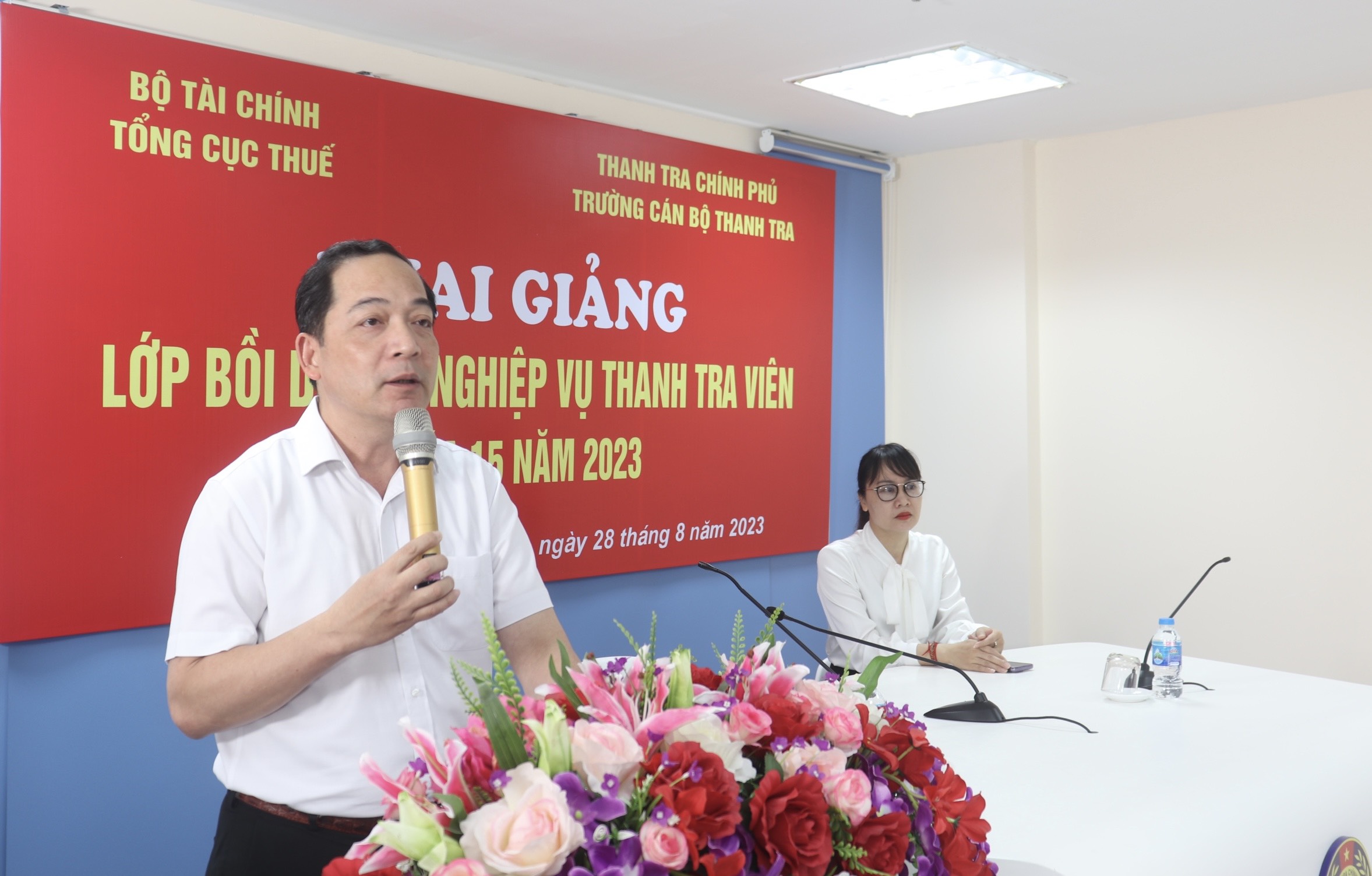 Khai giảng lớp Bồi dưỡng Nghiệp vụ thanh tra viên Khóa 15 năm 2023 theo hình thức trực tuyến