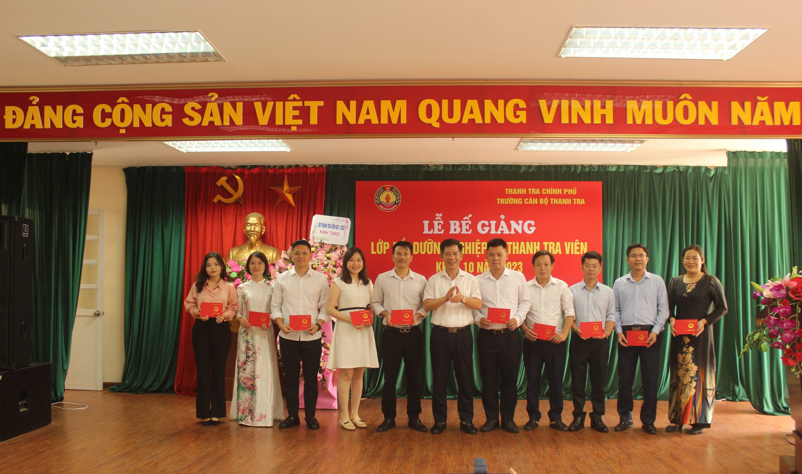 Lễ Bế giảng lớp bồi dưỡng nghiệp vụ Thanh tra viên K10 năm 2023