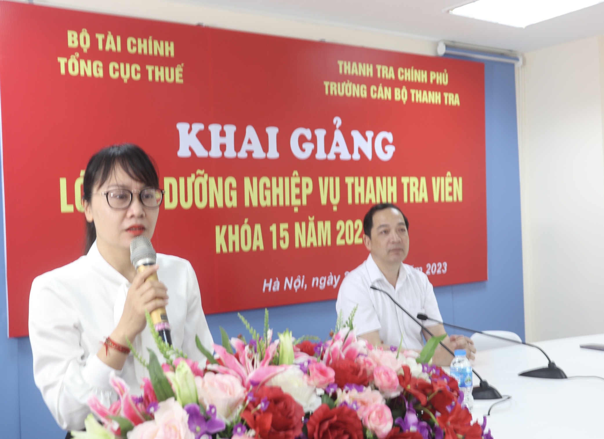 Khai giảng lớp Bồi dưỡng Nghiệp vụ thanh tra viên Khóa 15 năm 2023 theo hình thức trực tuyến