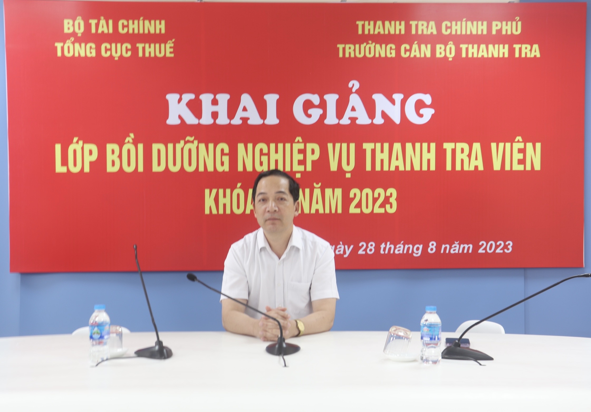 Khai giảng lớp Bồi dưỡng Nghiệp vụ thanh tra viên Khóa 15 năm 2023 theo hình thức trực tuyến