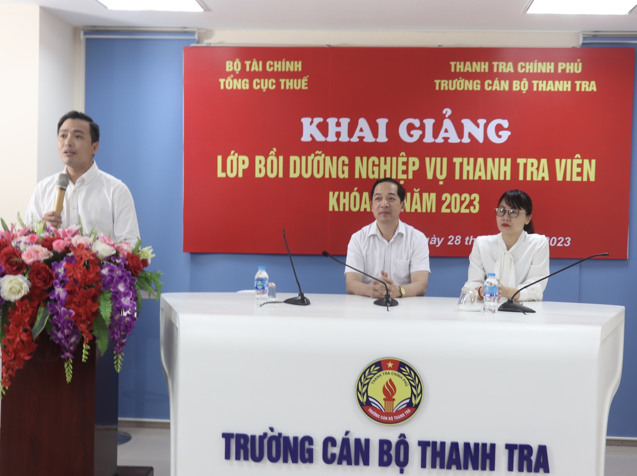Khai giảng lớp Bồi dưỡng Nghiệp vụ thanh tra viên Khóa 15 năm 2023 theo hình thức trực tuyến
