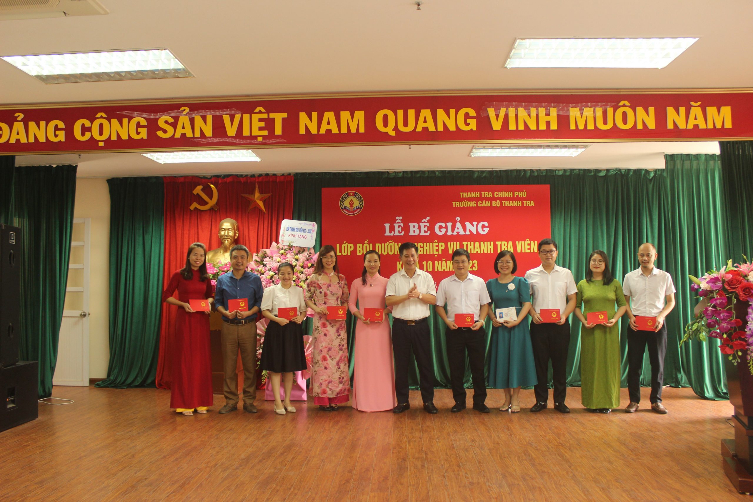 Lễ Bế giảng lớp bồi dưỡng nghiệp vụ Thanh tra viên K10 năm 2023