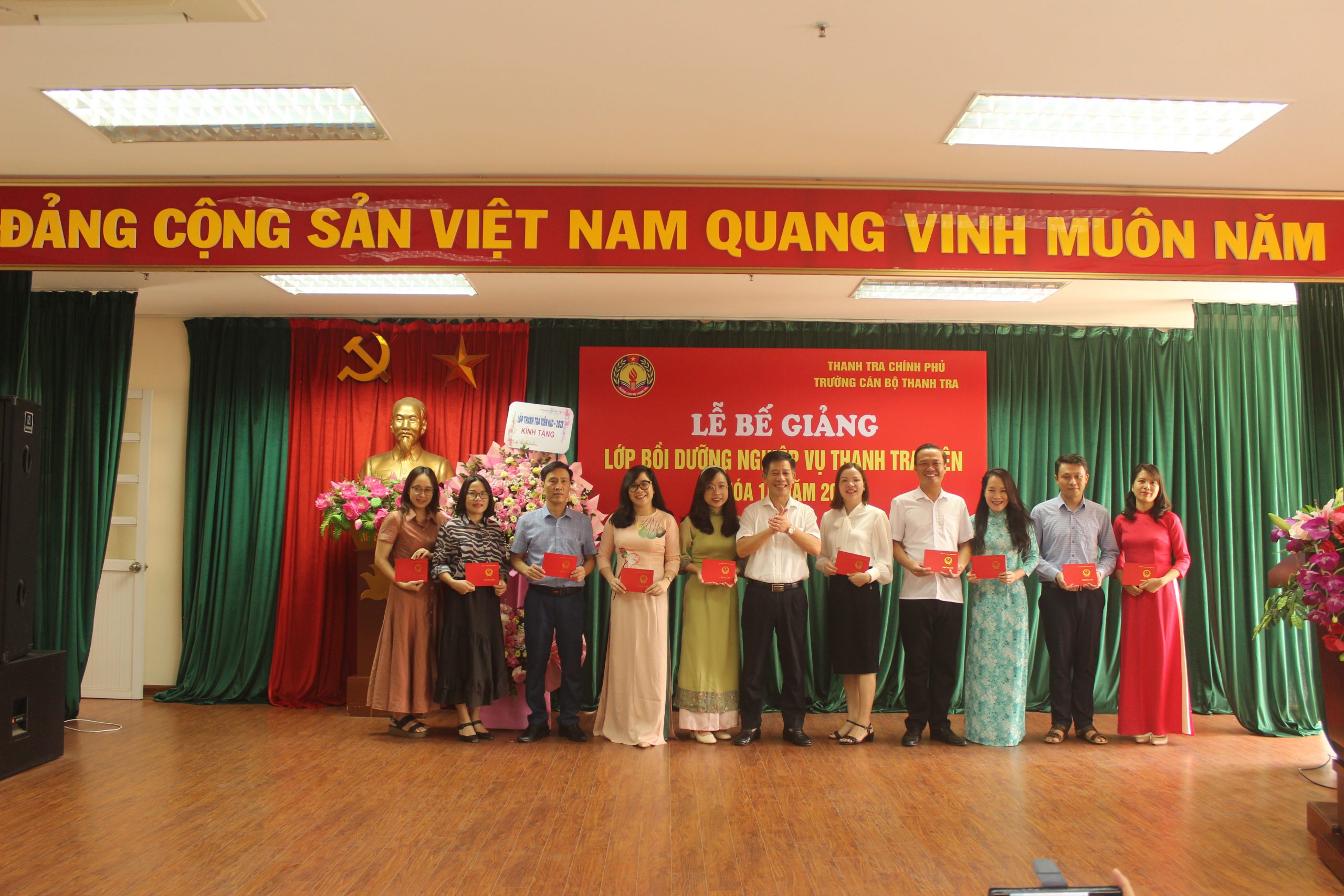 Lễ Bế giảng lớp bồi dưỡng nghiệp vụ Thanh tra viên K10 năm 2023