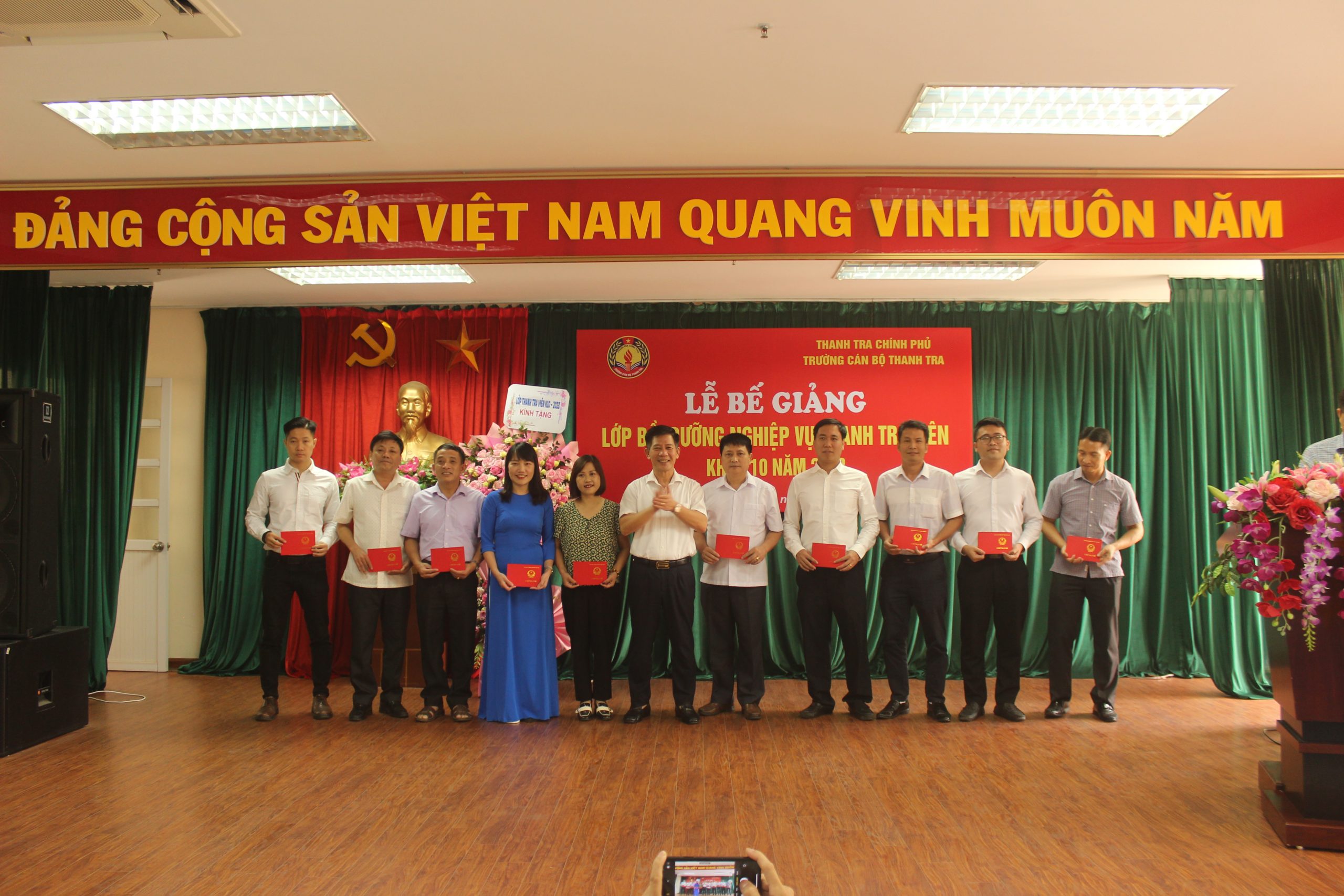 Lễ Bế giảng lớp bồi dưỡng nghiệp vụ Thanh tra viên K10 năm 2023