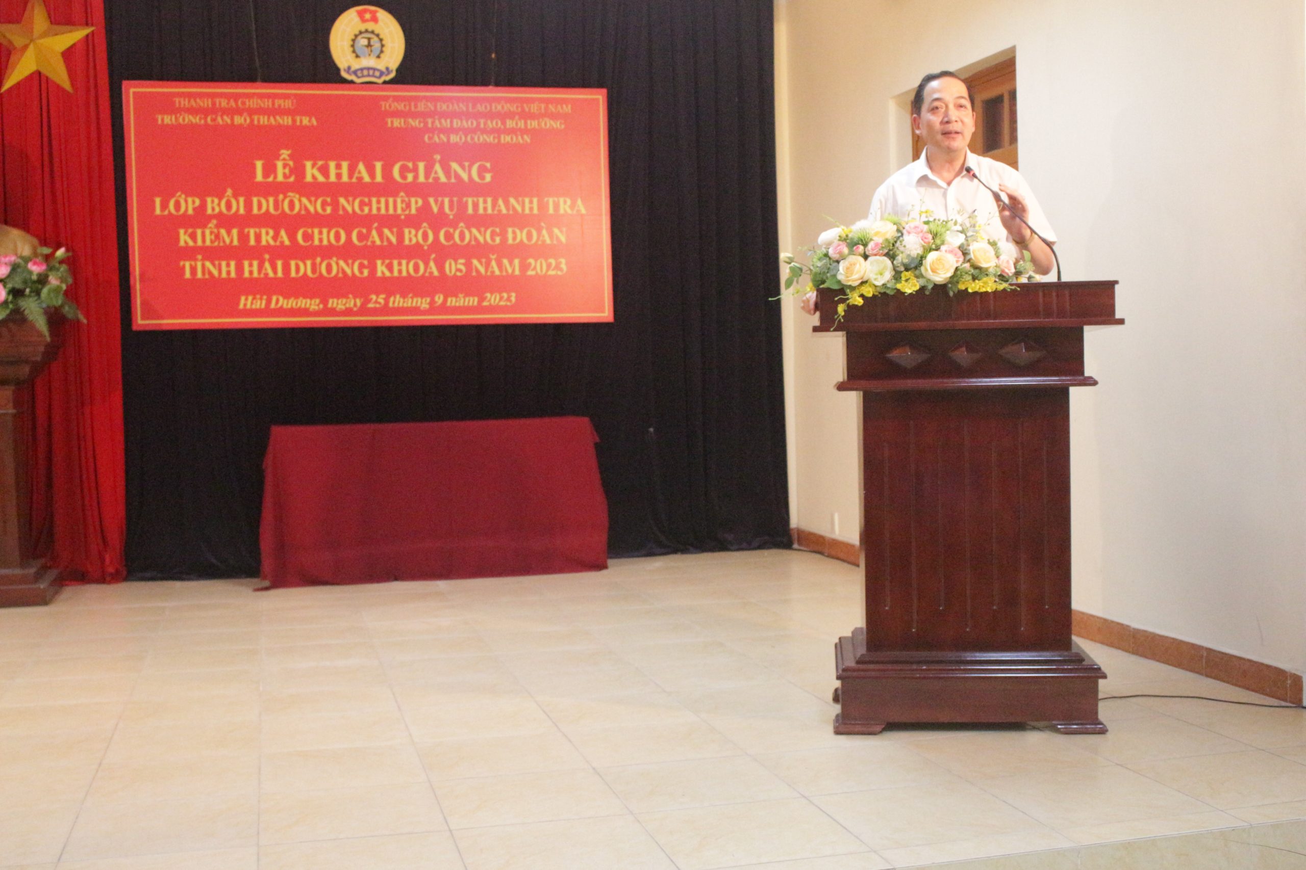 Khai giảng lớp Bồi dưỡng nghiệp vụ thanh tra – kiểm tra cho cán bộ Công đoàn Việt Nam K05/2023