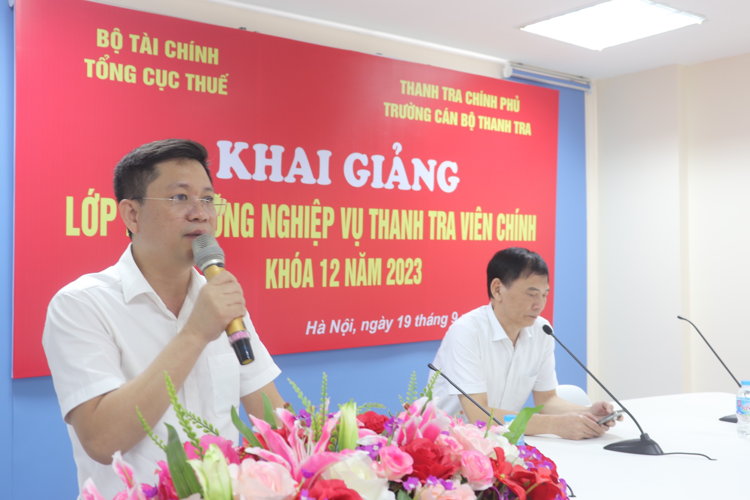 Khai giảng lớp Bồi dưỡng Nghiệp vụ thanh tra viên chính Khóa 12 năm 2023 theo hình thức trực tuyến