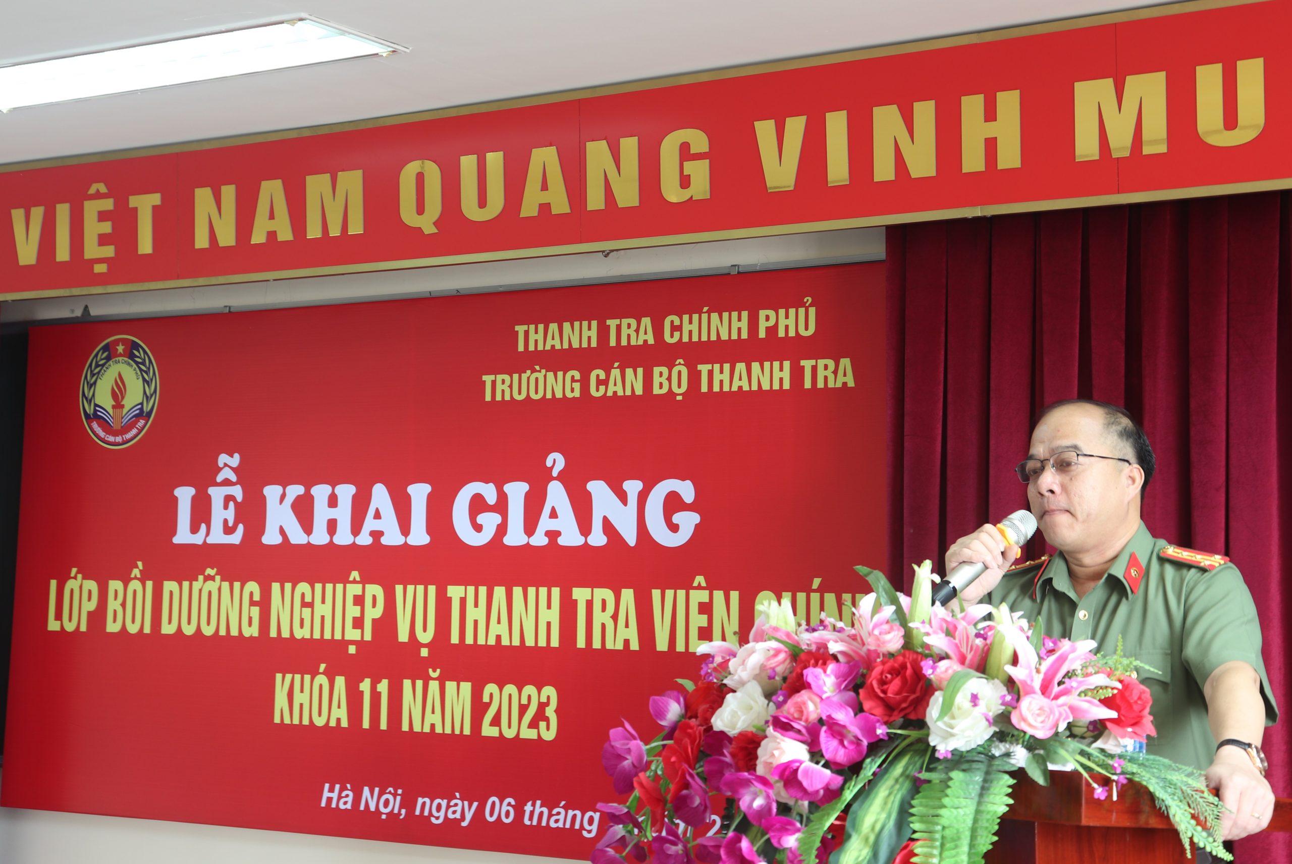 Khai giảng lớp bồi dưỡng nghiệp vụ Thanh tra viên chính K11 năm 2023