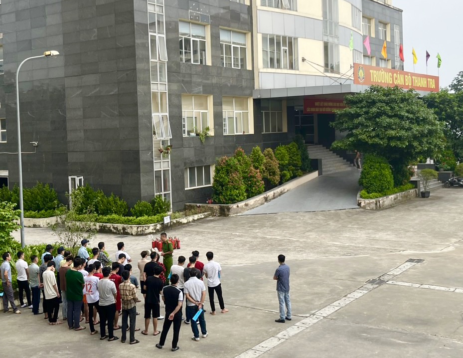 Tập huấn công tác Phòng cháy chữa cháy và cứu nạn, cứu hộ tại Trường Cán bộ Thanh tra