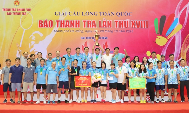 Bế mạc Giải Cầu lông toàn quốc Báo Thanh tra lần thứ 18 năm 2023