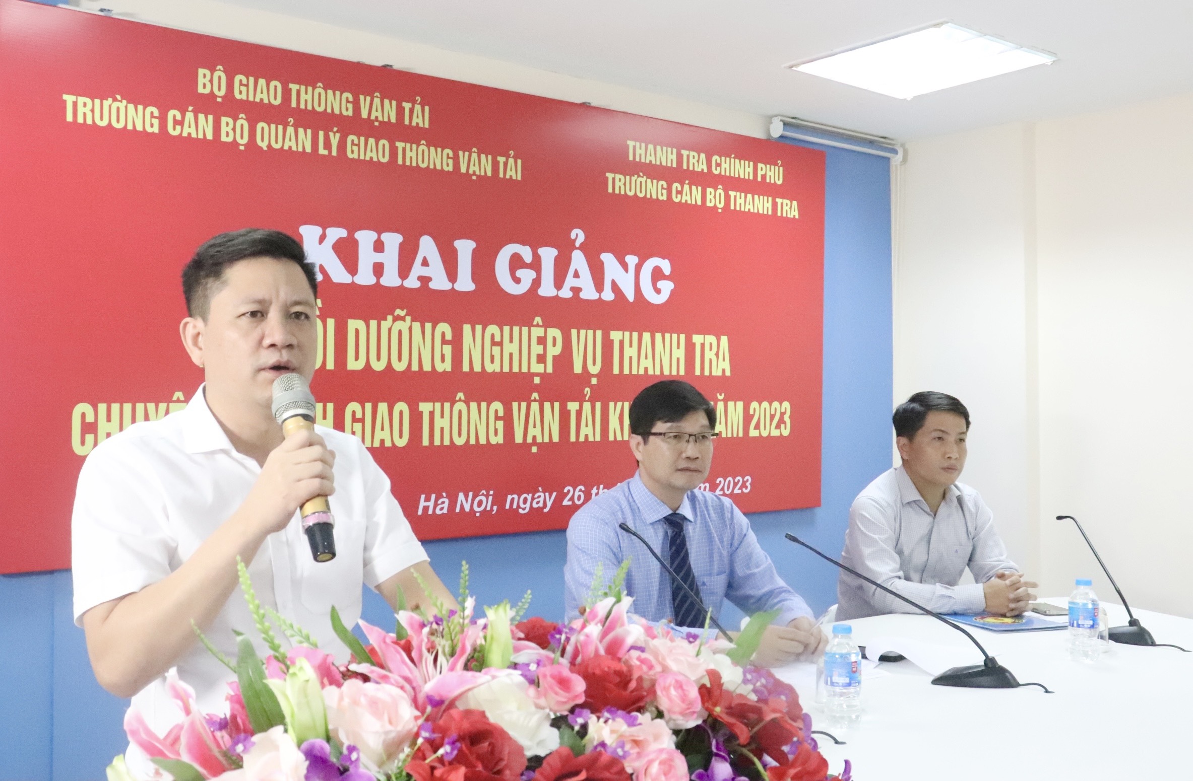 Khai giảng lớp Bồi dưỡng Nghiệp vụ thanh tra chuyên ngành Giao thông vận tải Khóa 01 năm 2023 theo hình thức trực tuyến