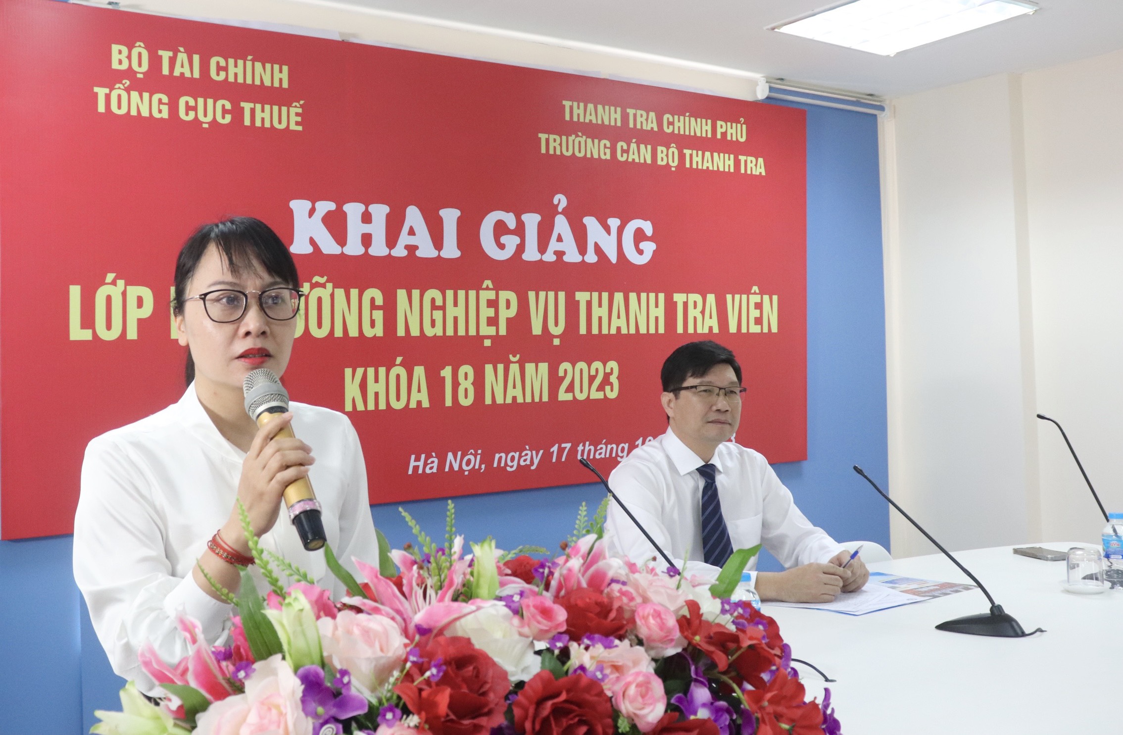 Khai giảng lớp Bồi dưỡng Nghiệp vụ thanh tra viên Khóa 18 năm 2023 theo hình thức trực tuyến