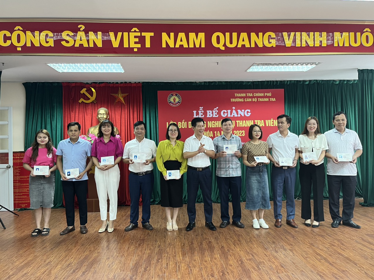 Lễ Bế giảng lớp bồi dưỡng nghiệp vụ Thanh tra viên K14 năm 2023