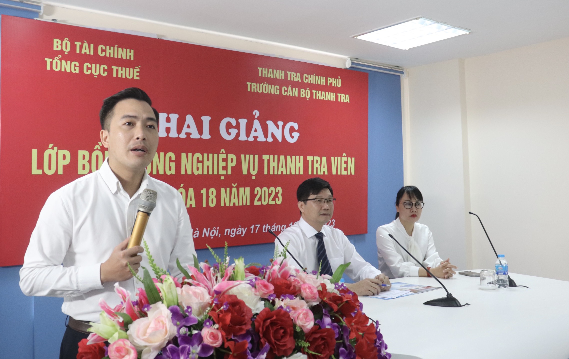 Khai giảng lớp Bồi dưỡng Nghiệp vụ thanh tra viên Khóa 18 năm 2023 theo hình thức trực tuyến