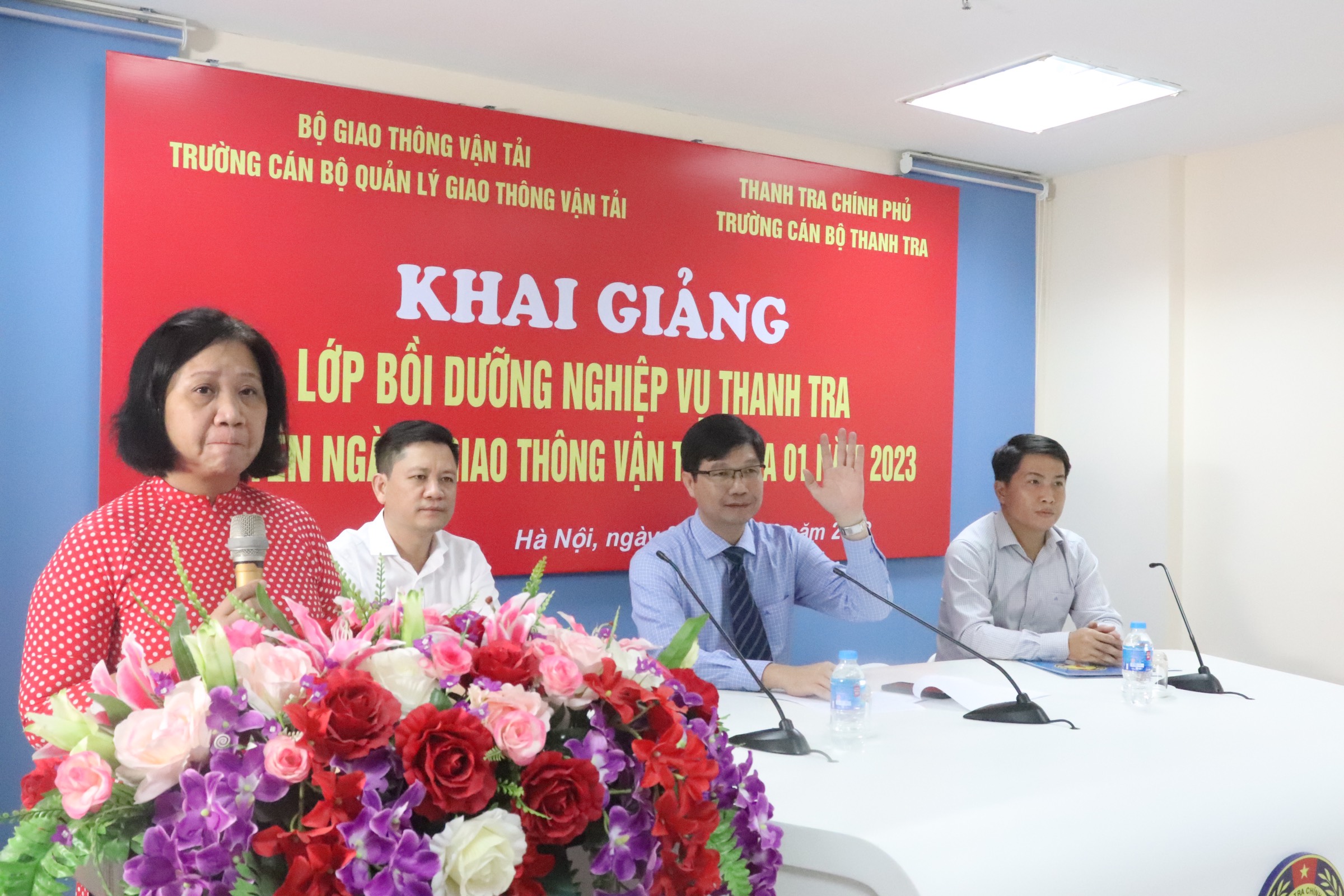 Khai giảng lớp Bồi dưỡng Nghiệp vụ thanh tra chuyên ngành Giao thông vận tải Khóa 01 năm 2023 theo hình thức trực tuyến