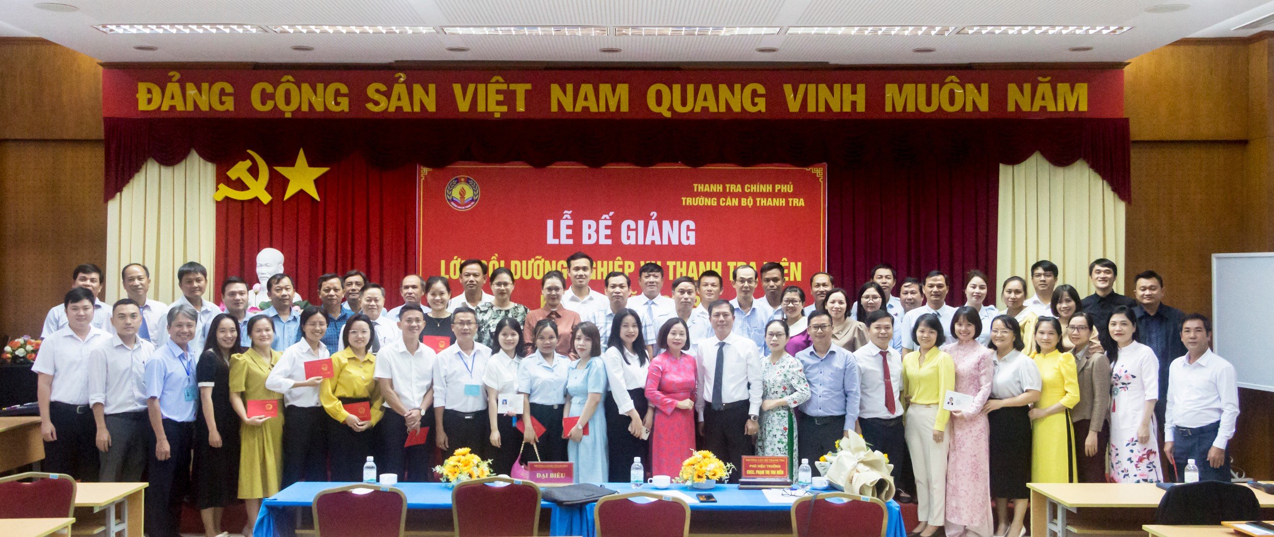 Lễ Bế giảng lớp bồi dưỡng nghiệp vụ Thanh tra viên K17 năm 2023