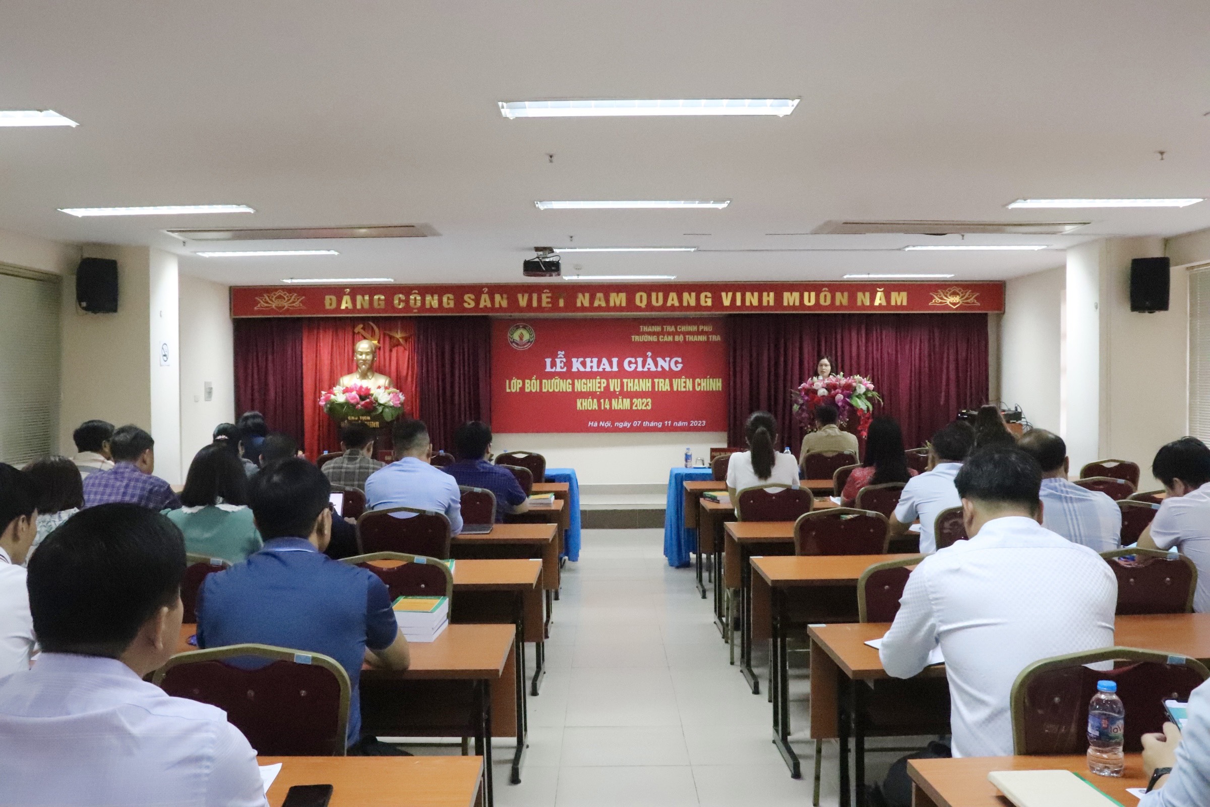 Khai giảng lớp bồi dưỡng nghiệp vụ thanh tra viên chính K14 năm 2023