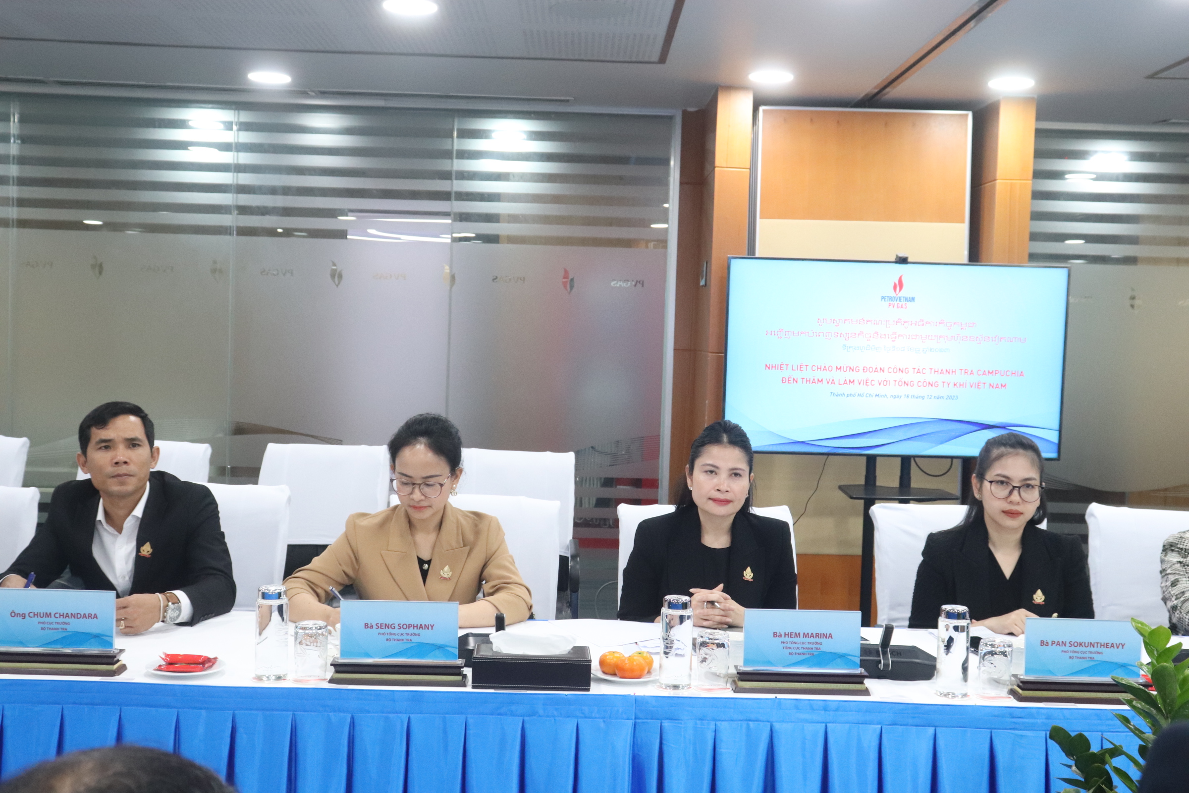 Đoàn cán bộ Thanh tra Campuchia thăm, làm việc tại Tổng Công ty Khí Việt Nam (PV GAS)