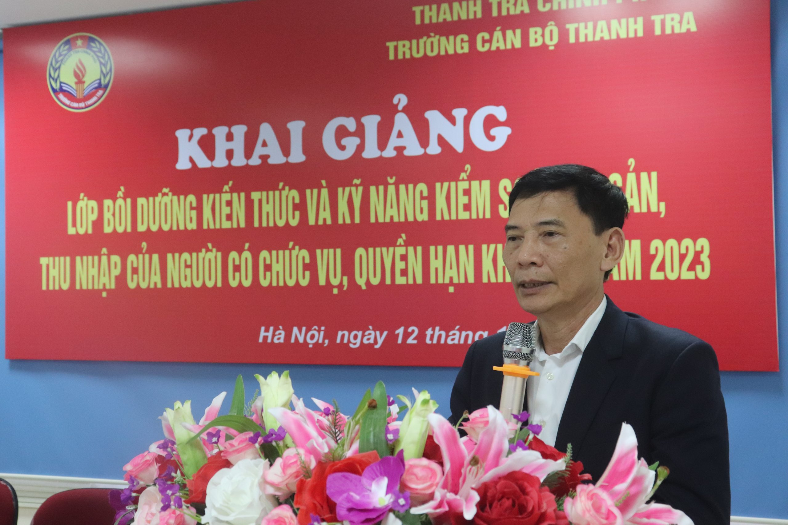 Khai giảng lớp Bồi dưỡng nghiệp vụ kiến thức và kỹ năng kiểm soát tài sản, thu nhập của người có chức  vụ, quyền hạn khóa 01/2023