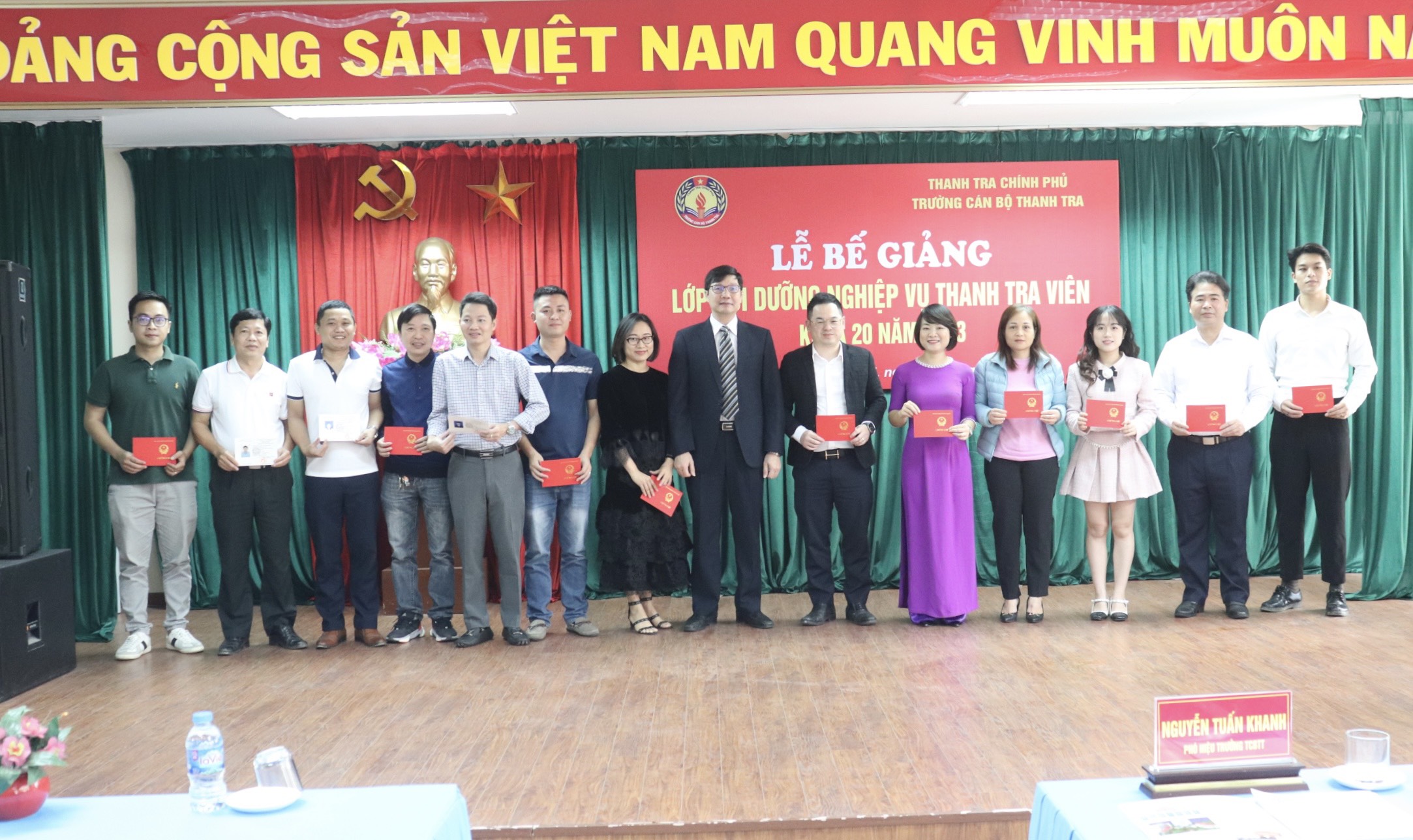 Lễ Bế giảng lớp bồi dưỡng nghiệp vụ Thanh tra viên K20 năm 2023