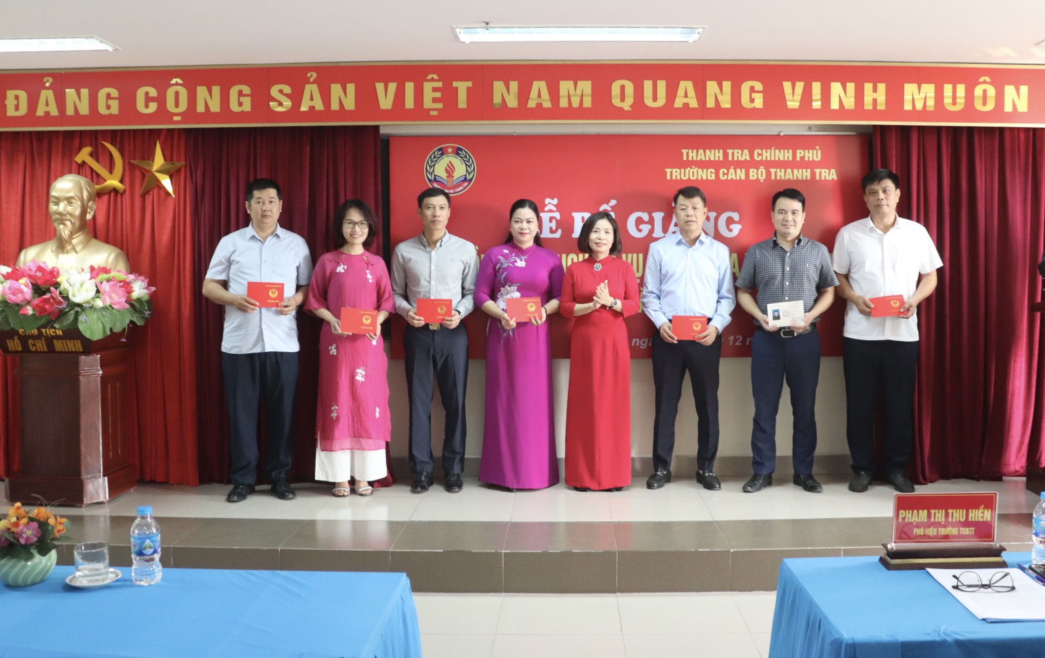 Bế giảng lớp Bồi dưỡng nghiệp vụ Thanh tra viên chính Khóa 14 năm 2023