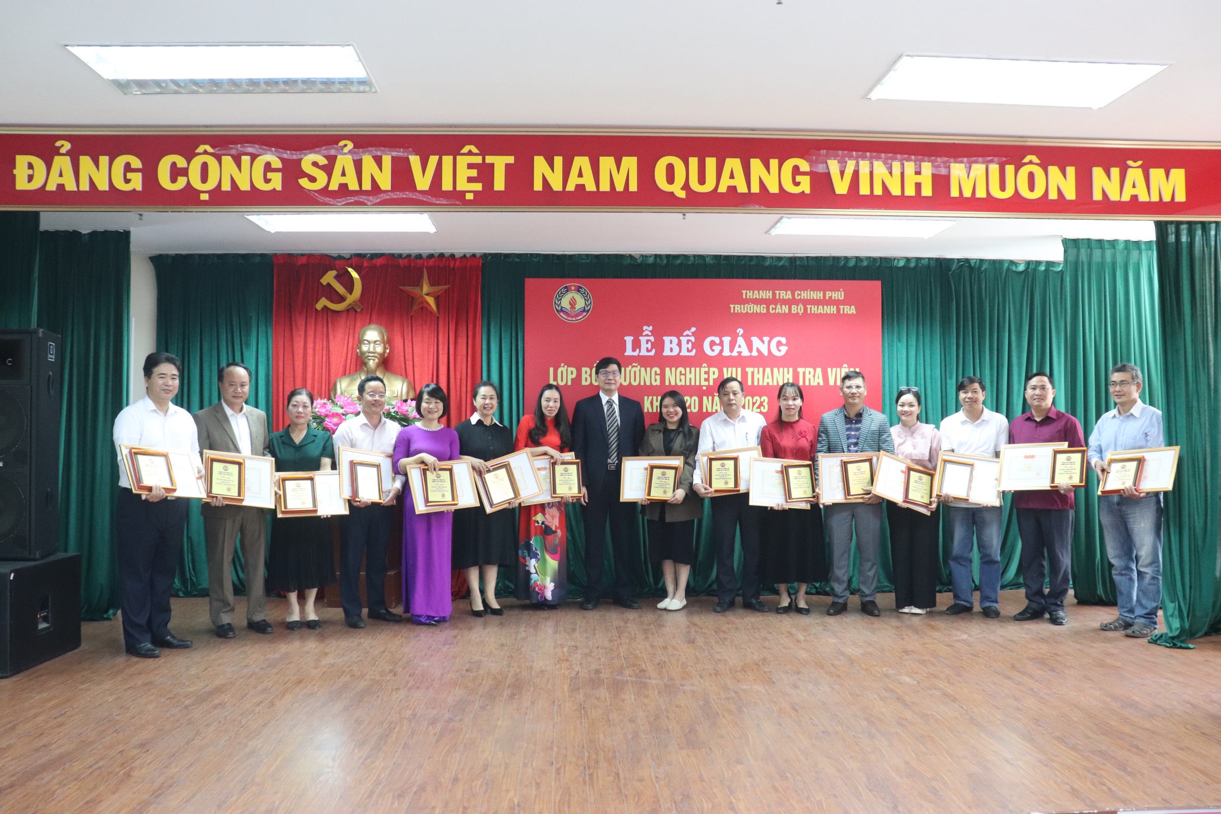 Lễ Bế giảng lớp bồi dưỡng nghiệp vụ Thanh tra viên K20 năm 2023