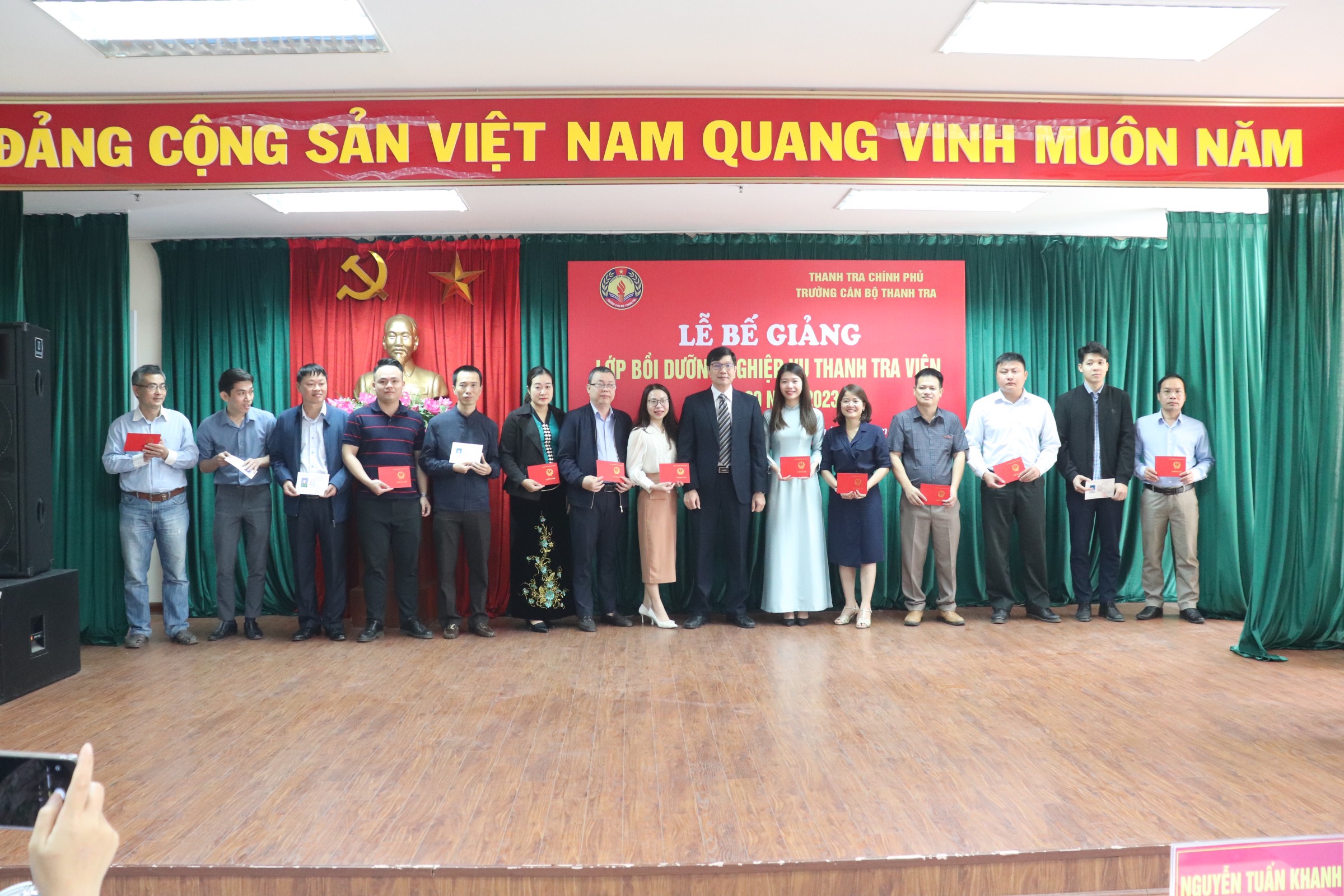 Lễ Bế giảng lớp bồi dưỡng nghiệp vụ Thanh tra viên K20 năm 2023