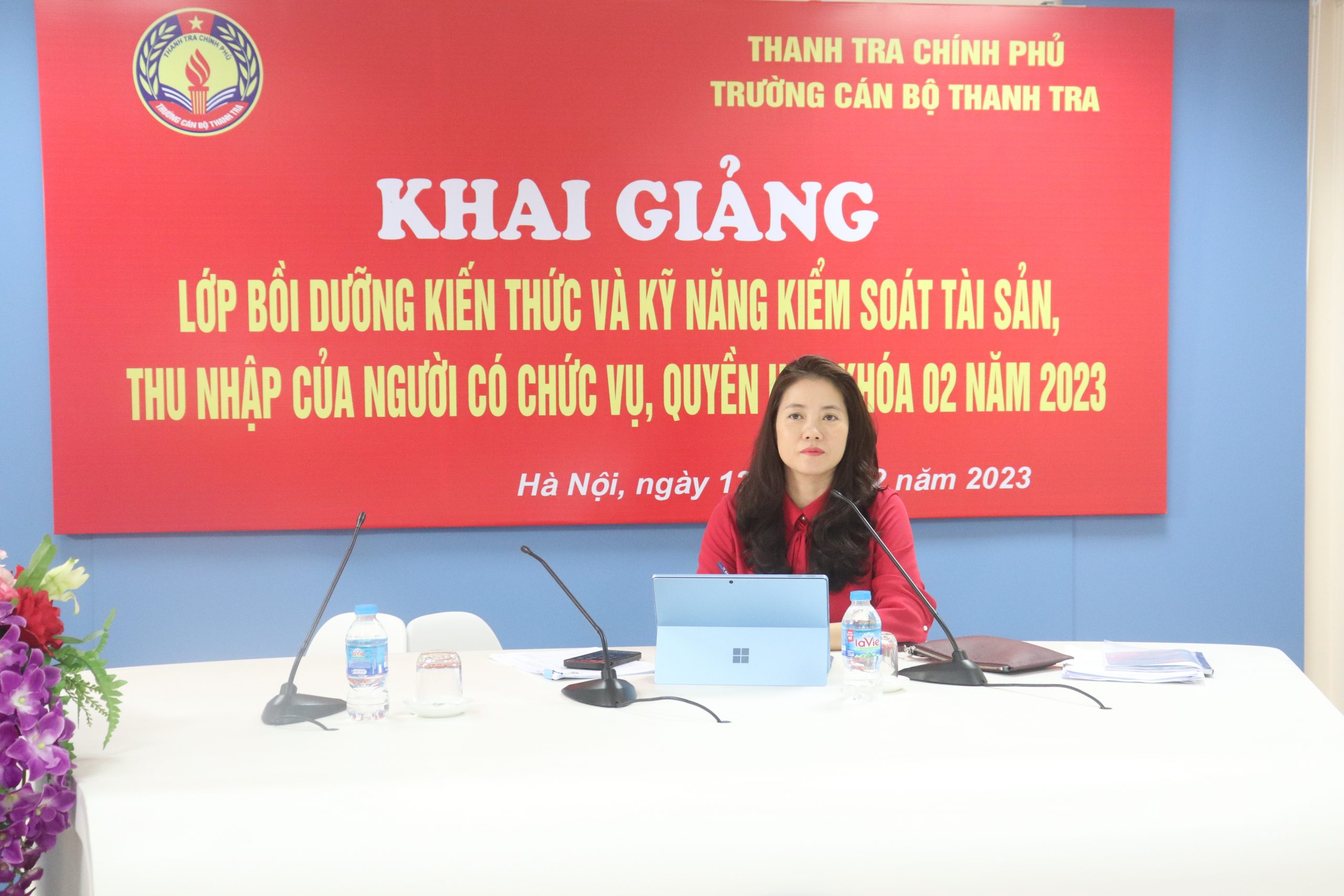Khai giảng lớp Bồi dưỡng nghiệp vụ kiến thức và kỹ năng kiểm soát tài sản, thu nhập của người có chức  vụ, quyền hạn khóa 02/2023