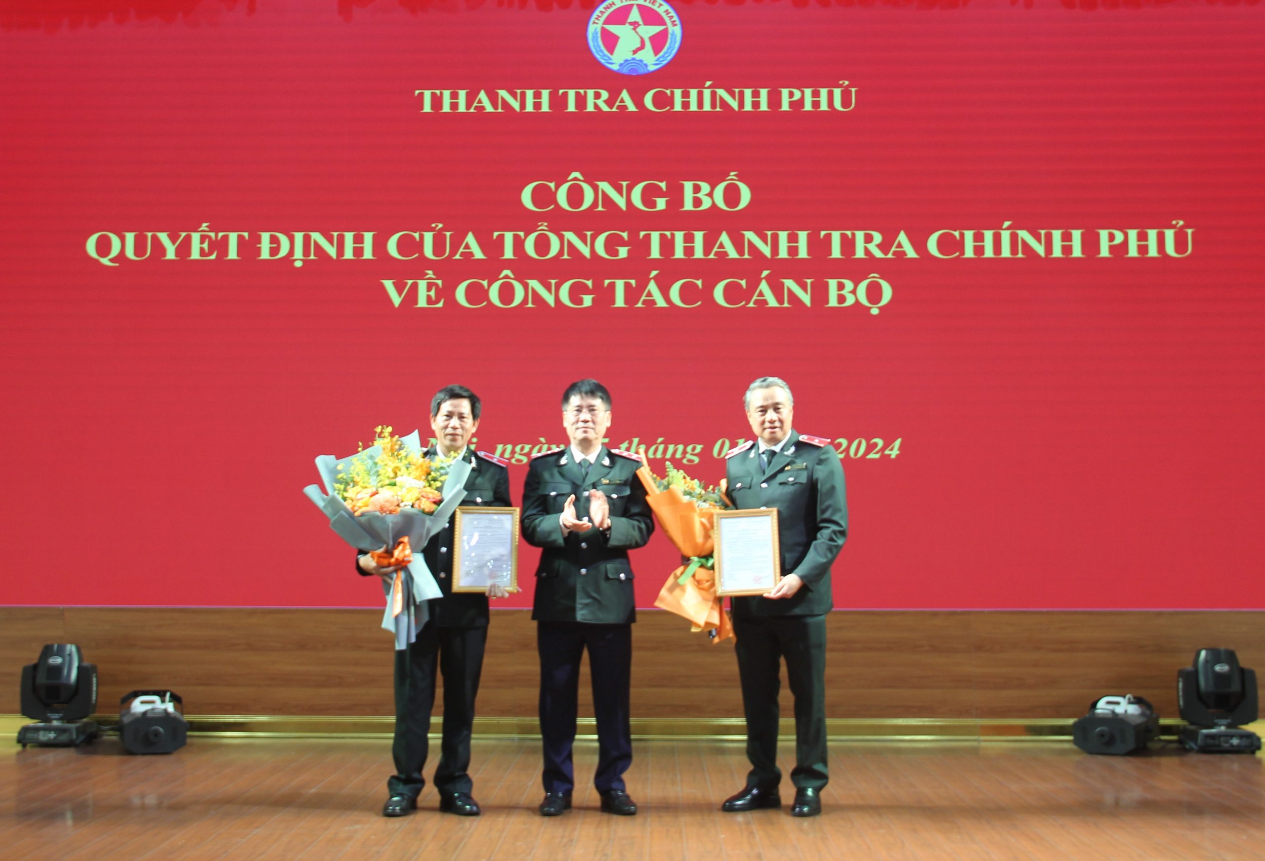 Thanh tra Chính phủ công bố các quyết định luân chuyển, điều động, bổ nhiệm cán bộ