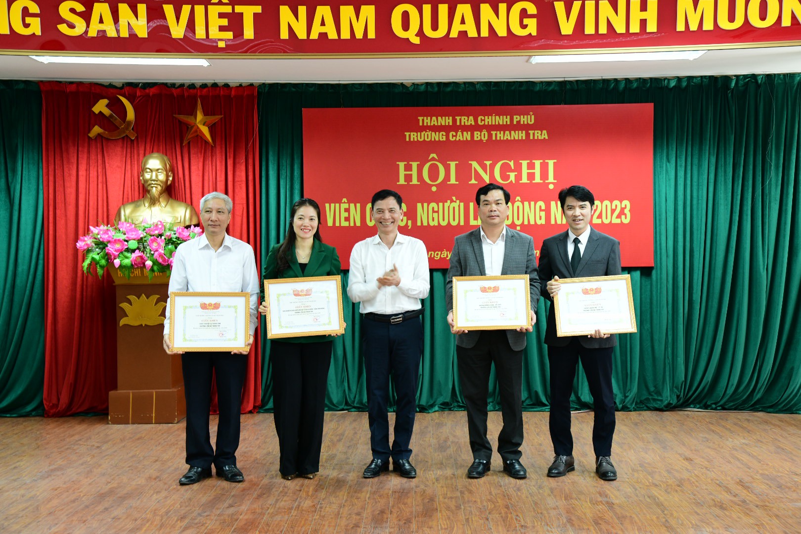 Trường Cán bộ Thanh tra đoàn kết, đổi mới, quyết tâm phấn đấu hoàn thành xuất sắc mọi nhiệm vụ được giao năm 2024