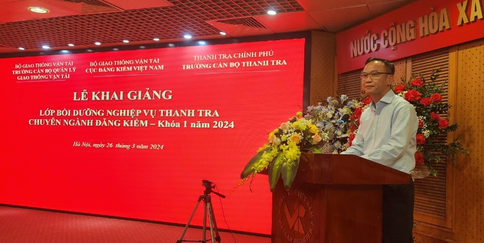 Khai giảng lớp Bồi dưỡng nghiệp vụ Thanh tra viên chuyên ngành Khóa 01 năm 2024